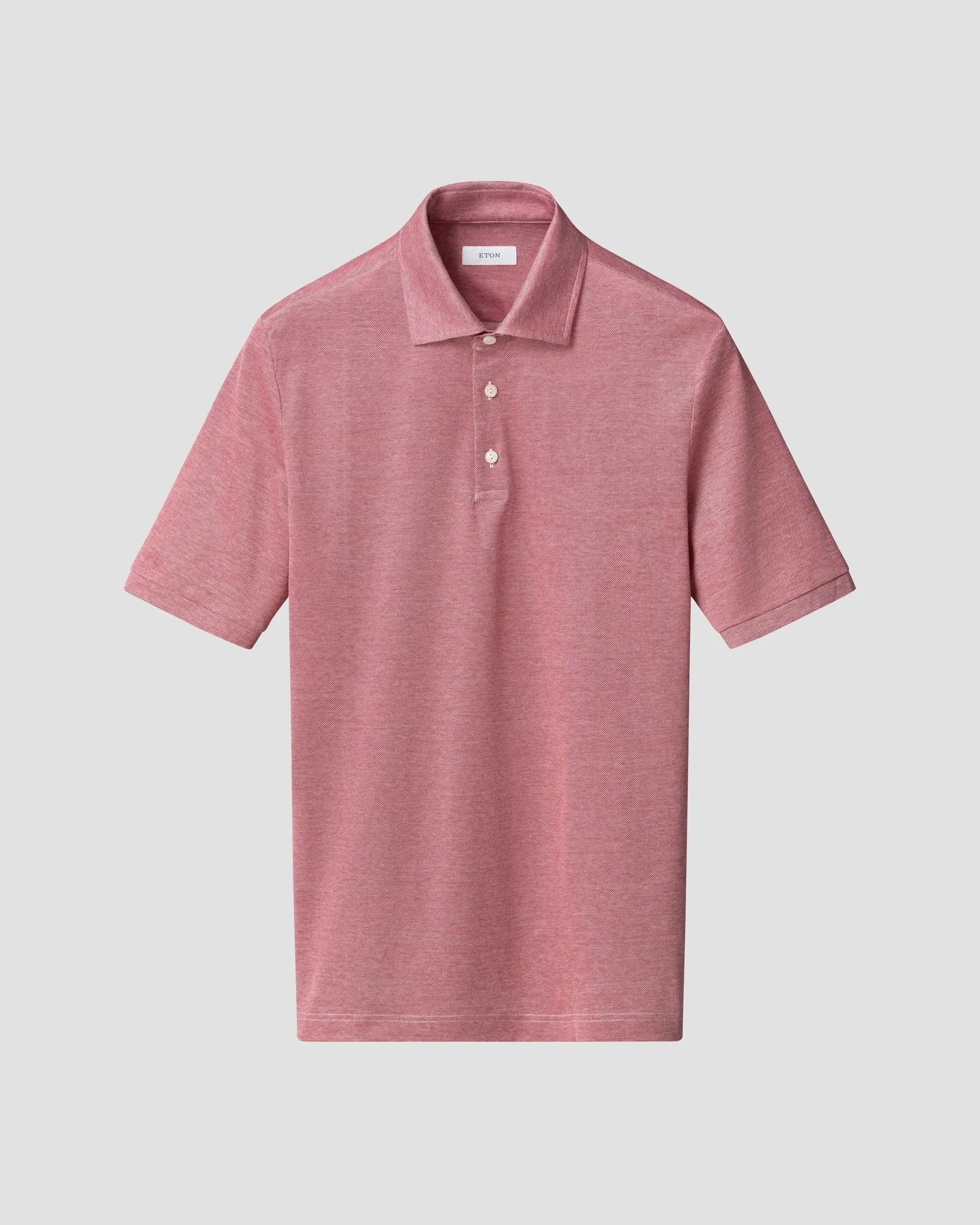 Eton - filo di scozia oxford polo shirt red filo di scozia oxford polo shirt