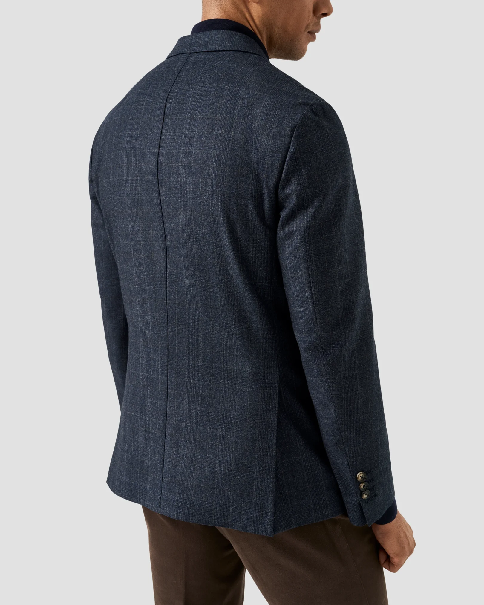 Eton - wool check soft jacket