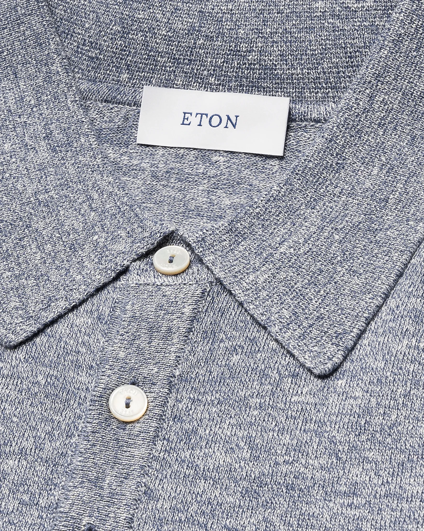 Eton - cotton linen fine knit polo