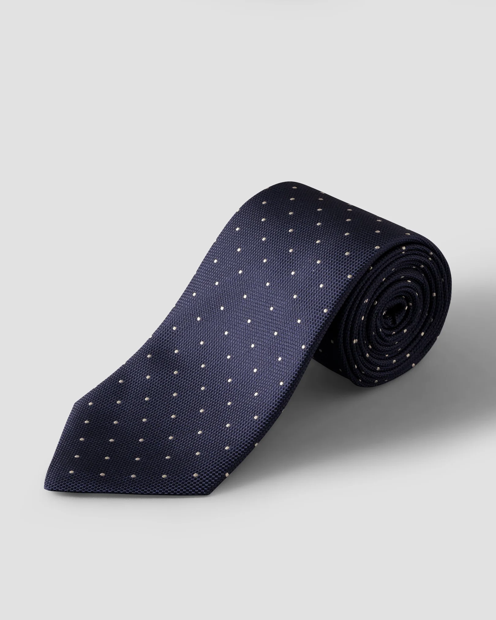 Eton - navy polka dot tie