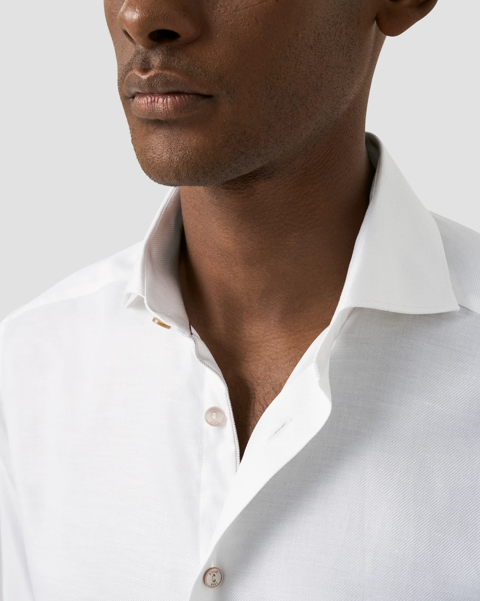 Eton - semi solid cotton linen shirt