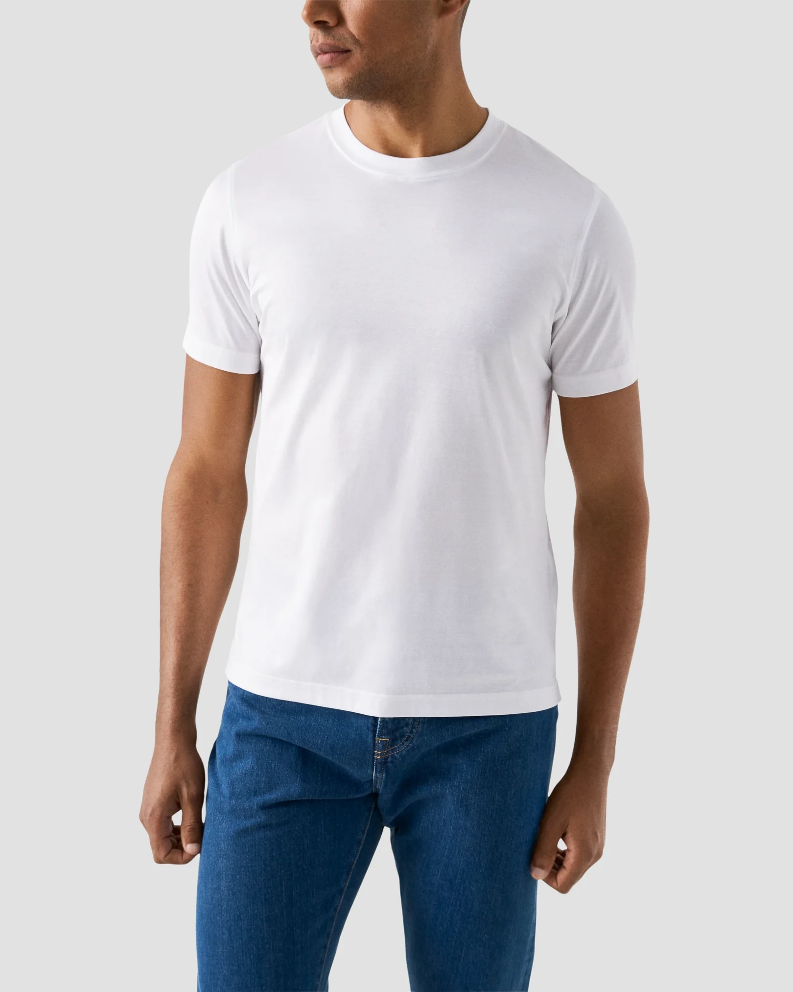 Eton - T-Shirt aus einfarbigem Filo di Scozia