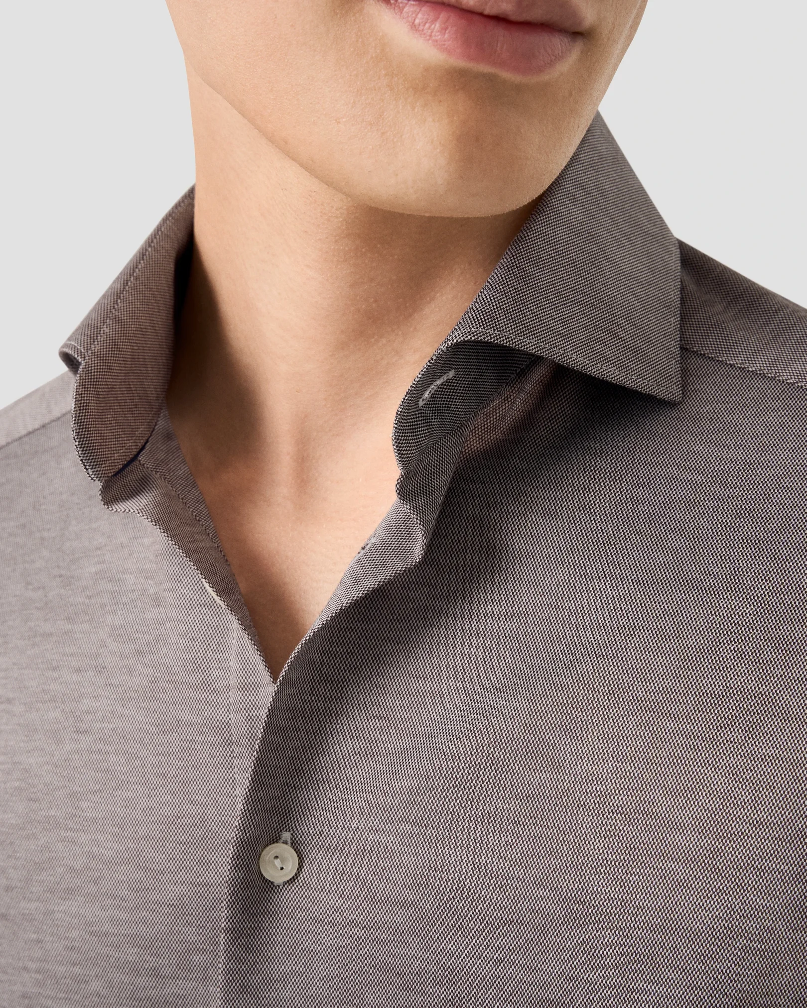 Eton - filo di scozia knit shirt 256