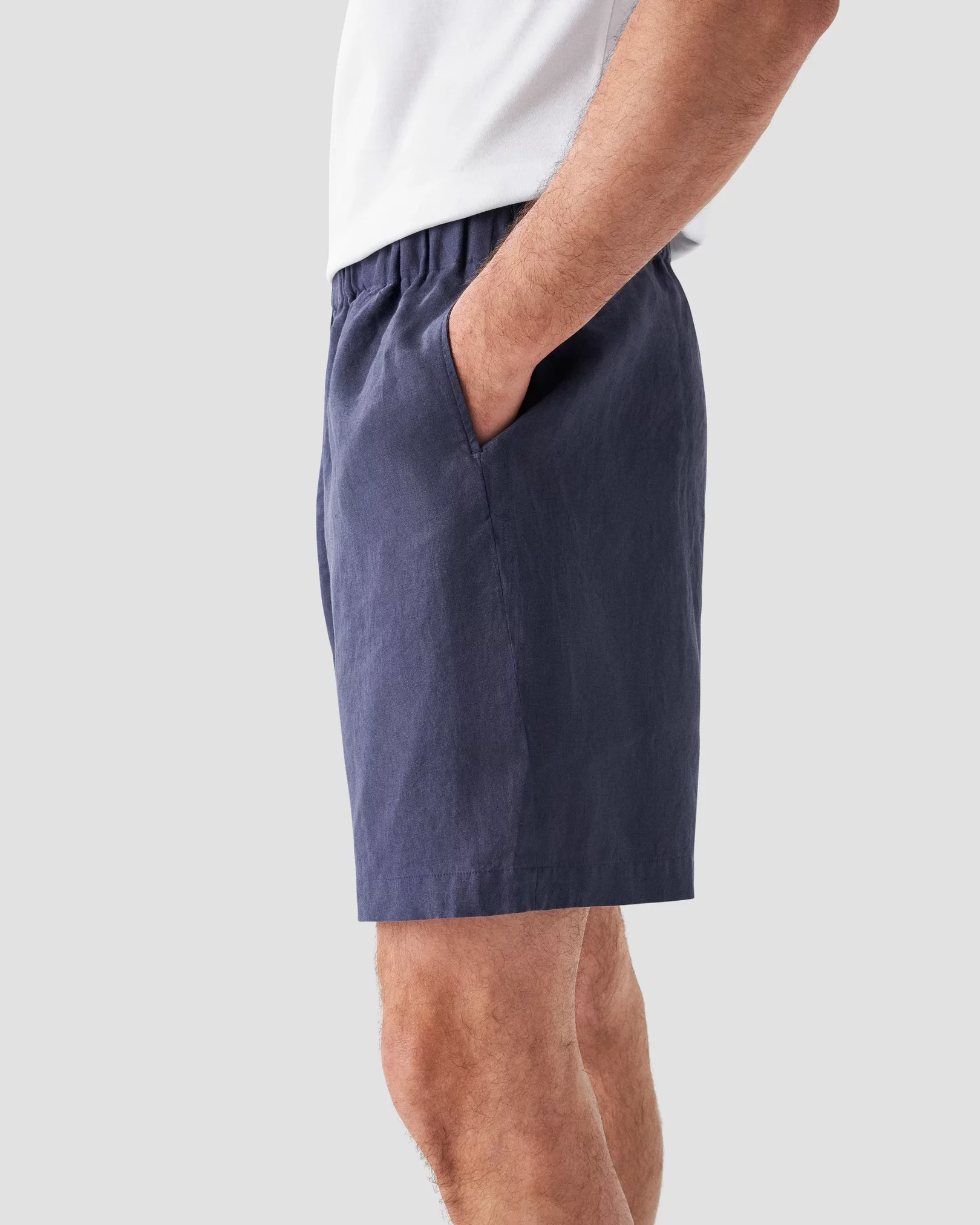 Eton - navy linnen shorts