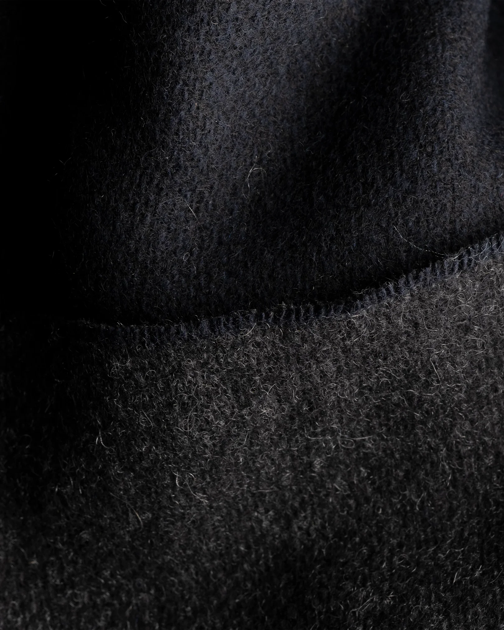 Navy Blue Solid Cashmere Scarf