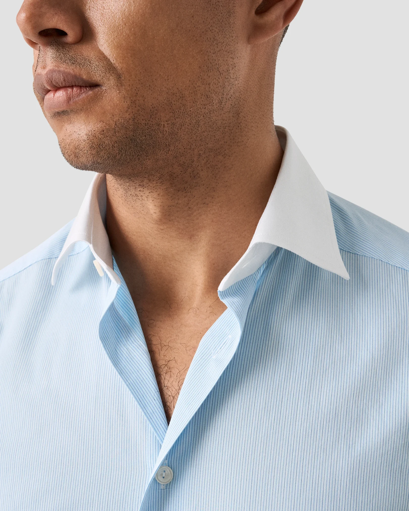 Eton - White Collar Fine Twill Shirt