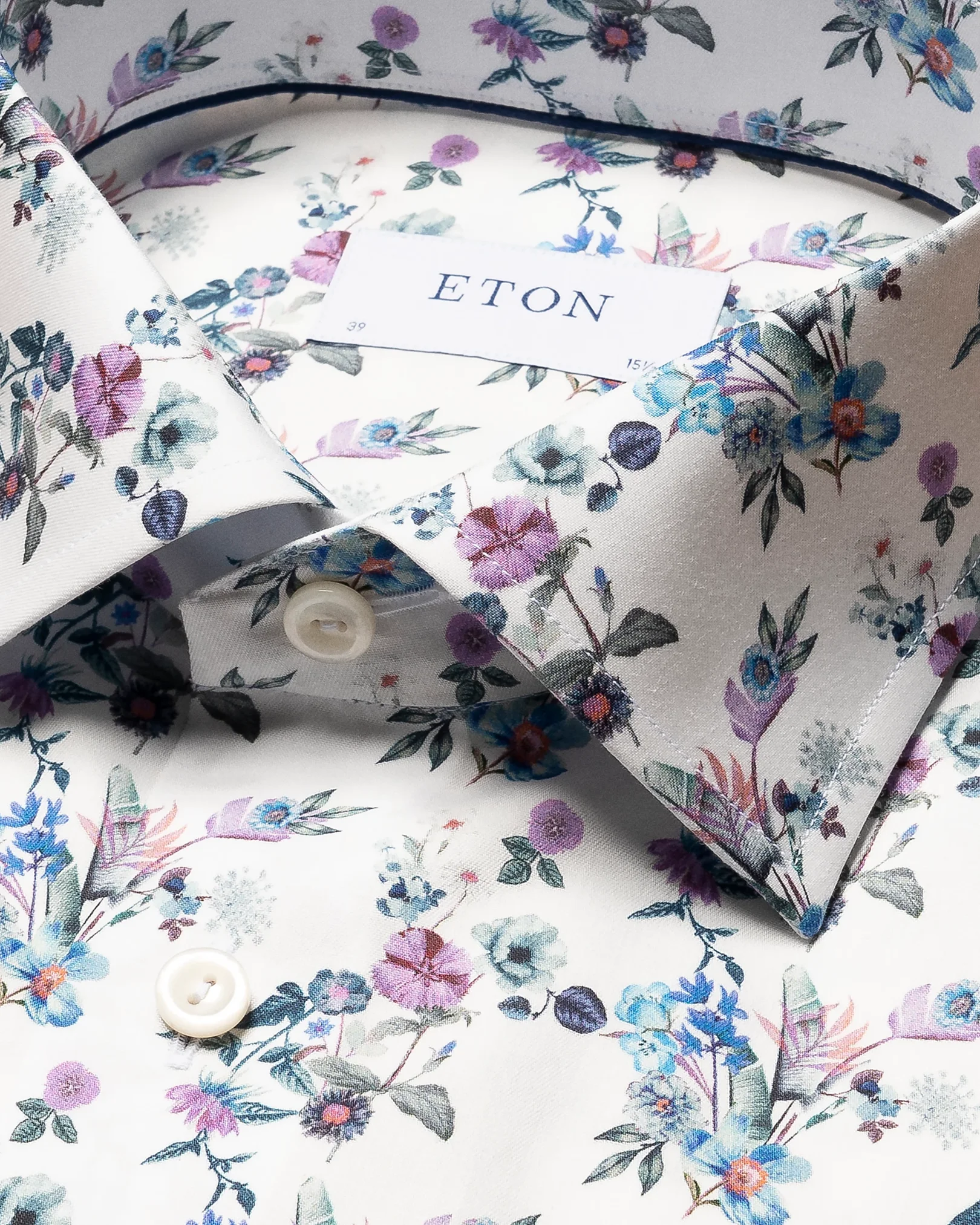 Eton - light blue pennsylvania lively floral print