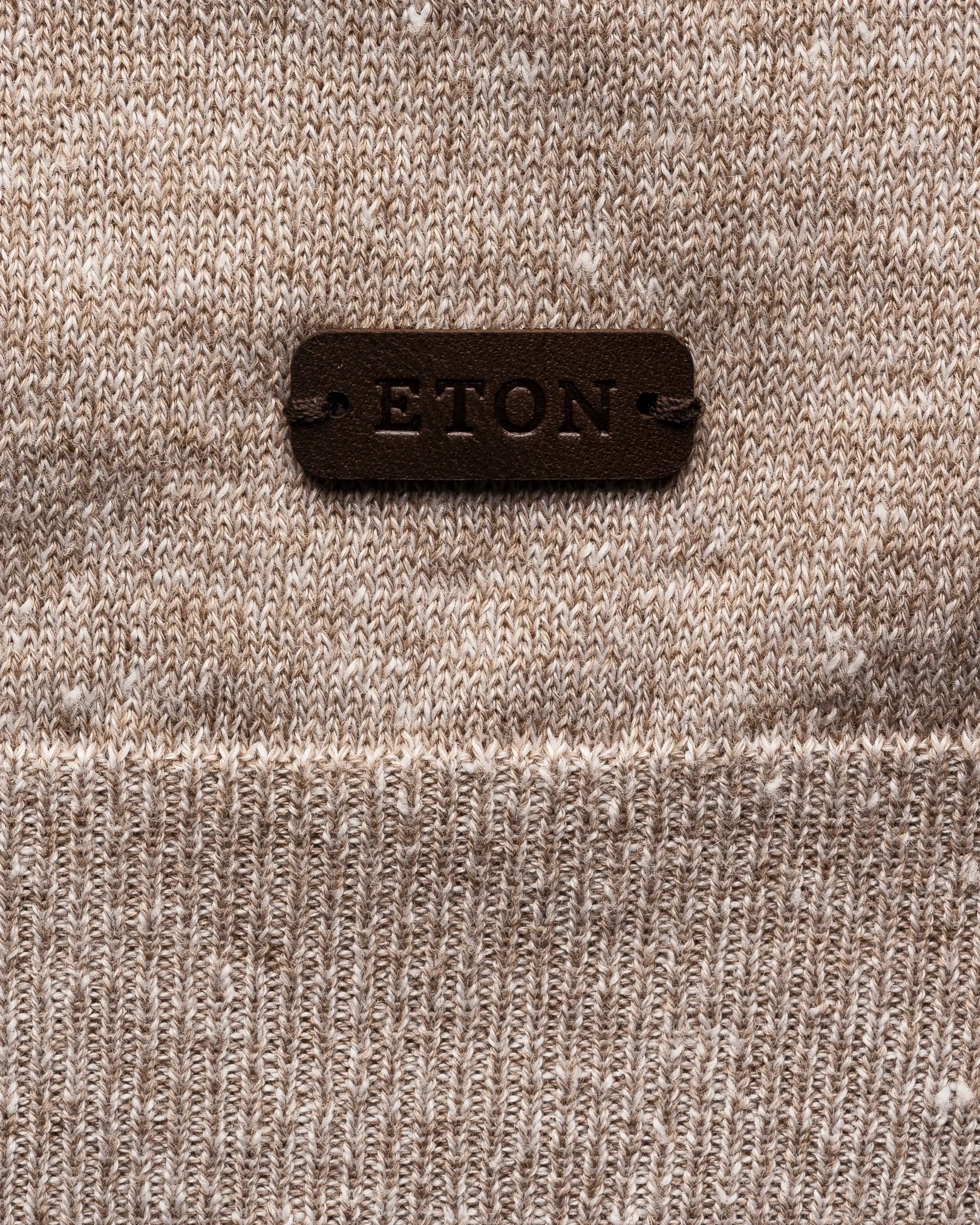 Eton - Cotton Linen Fine Knit Polo Shirt