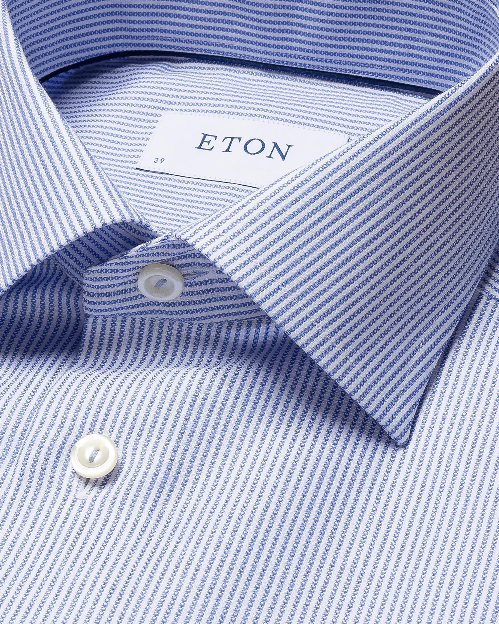 Eton - blue micro print shirt