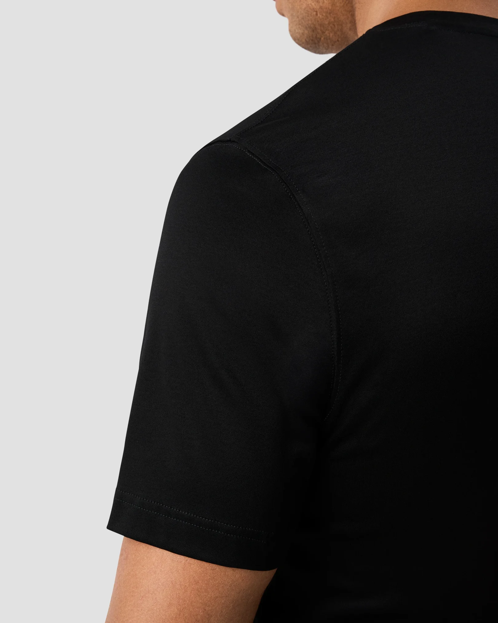 Eton - black filo di scozia t shirt