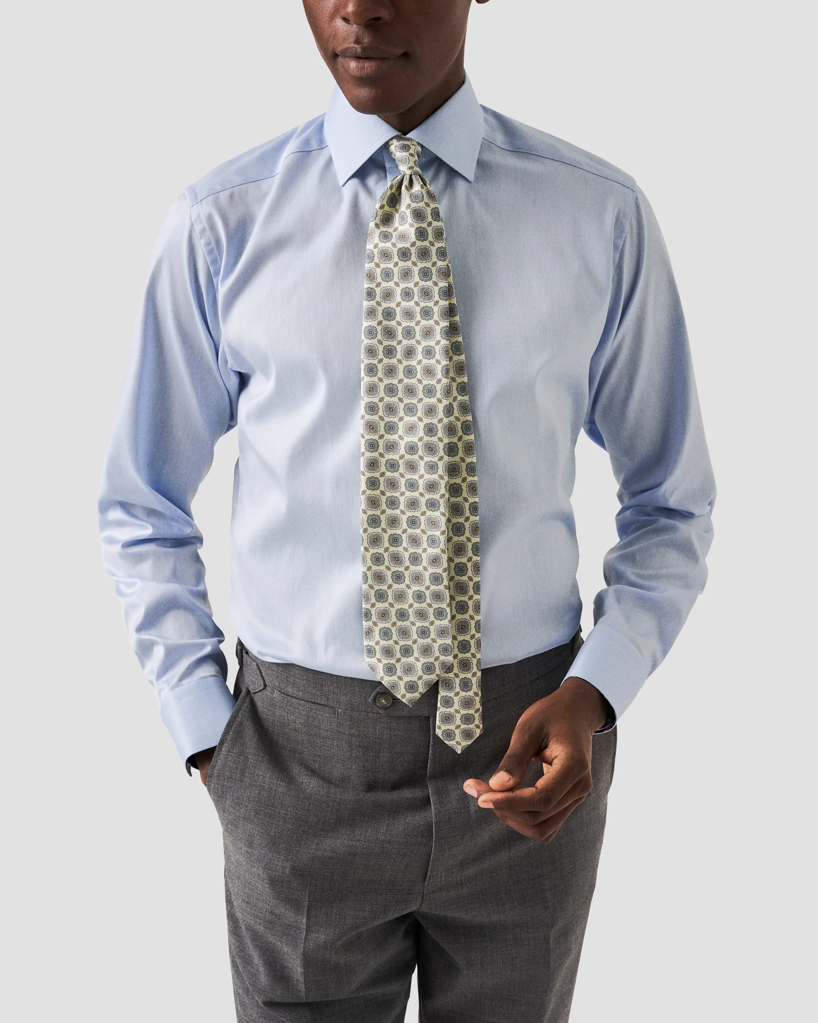 Eton - elegent floral contrast shirt