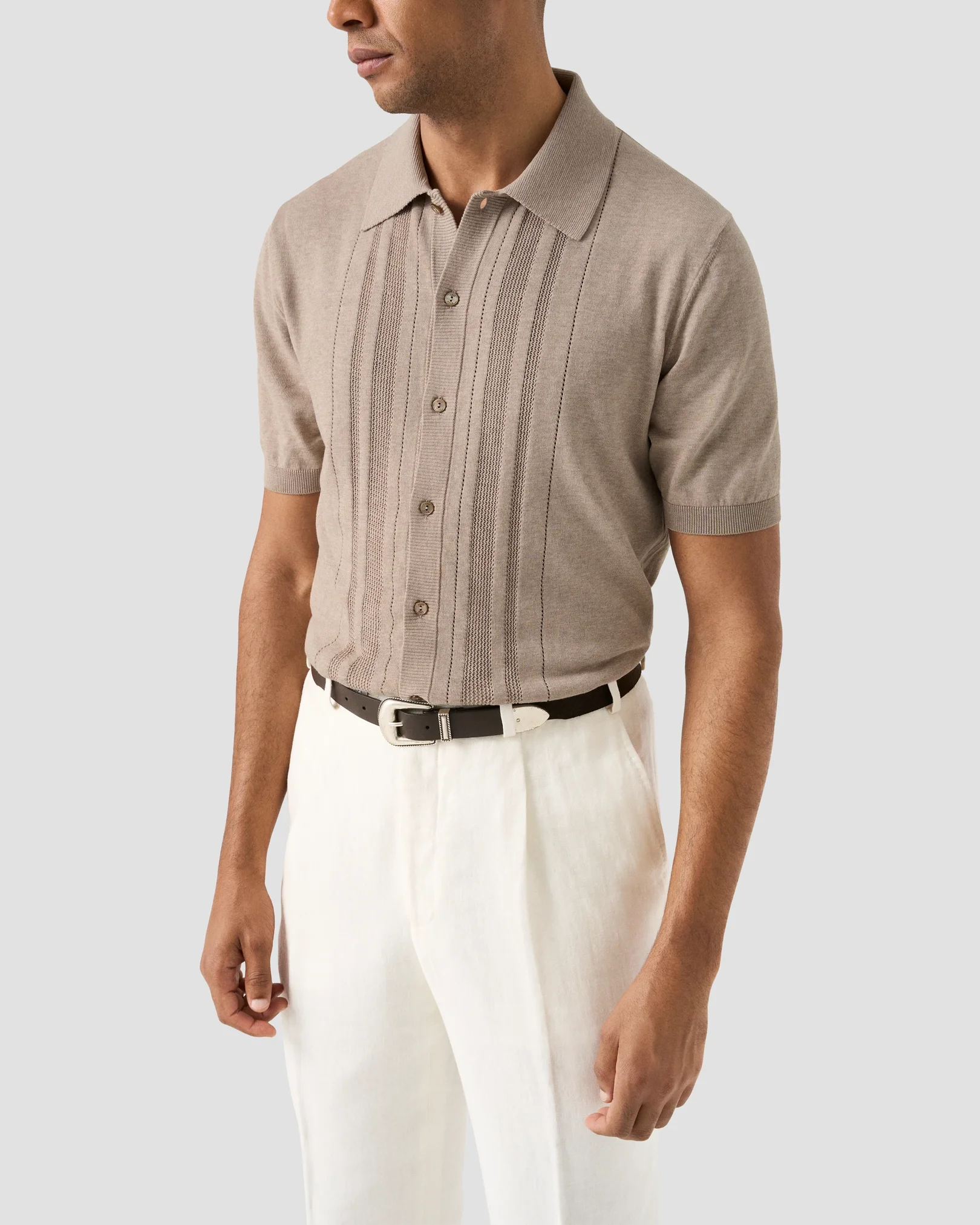 Eton - structure full button polo