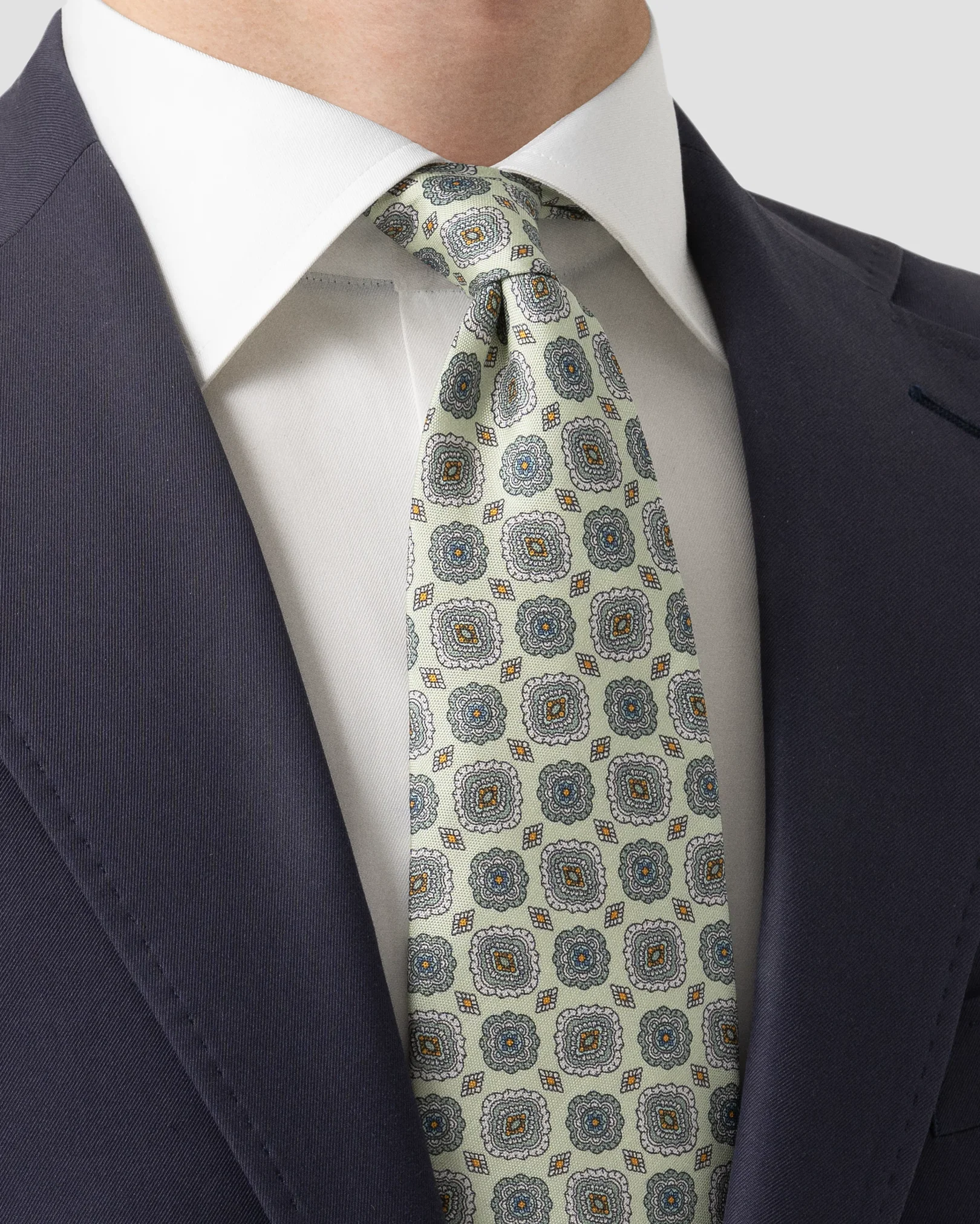Eton - light green panama weave tie
