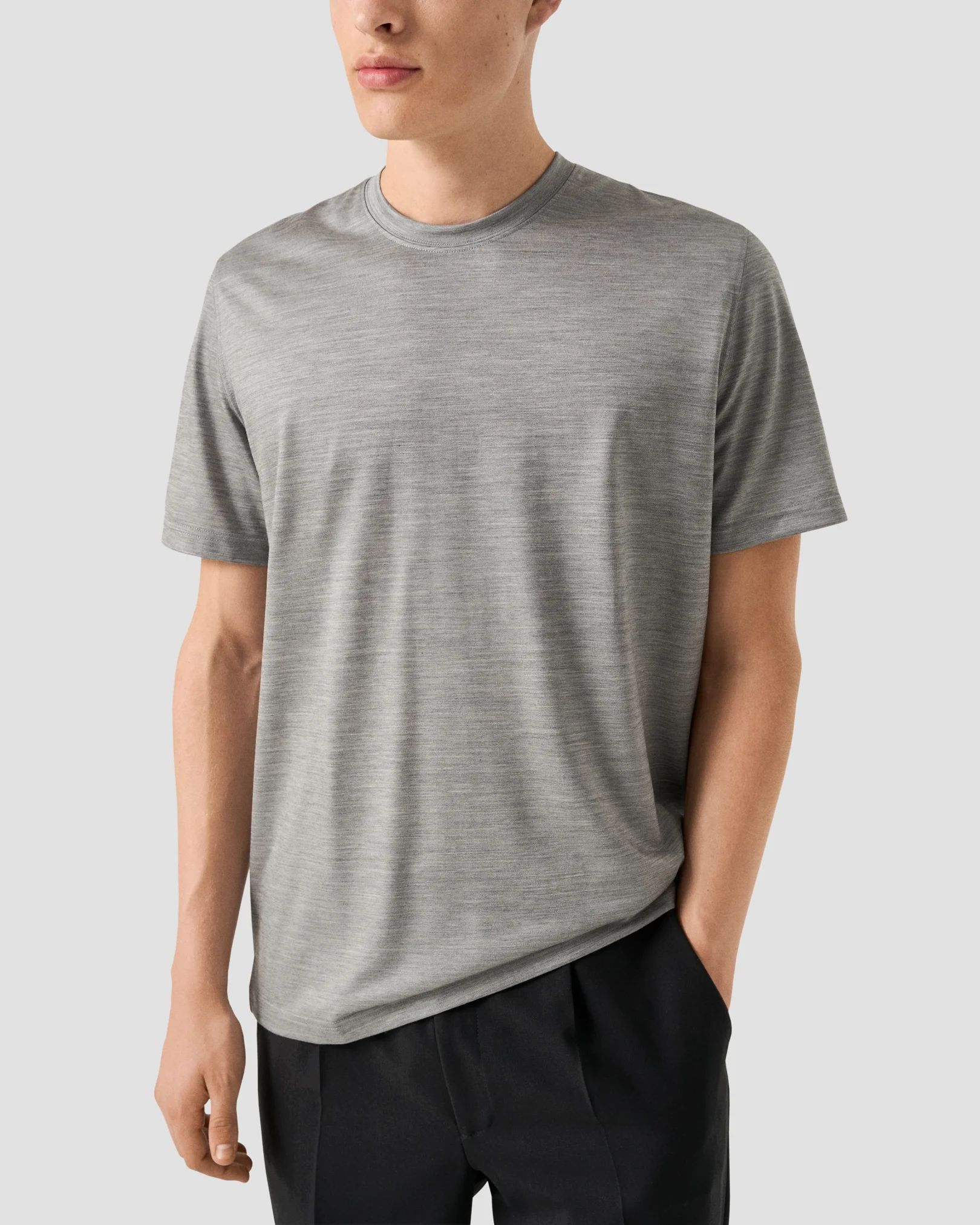 Eton - merino wool lyocell t shirt
