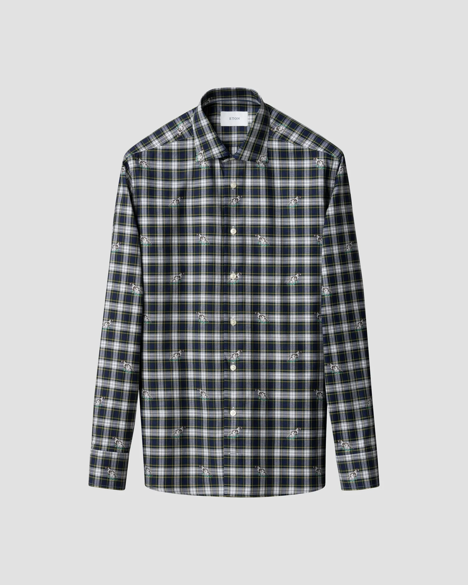 Eton - bird dog fil coupe shirt
