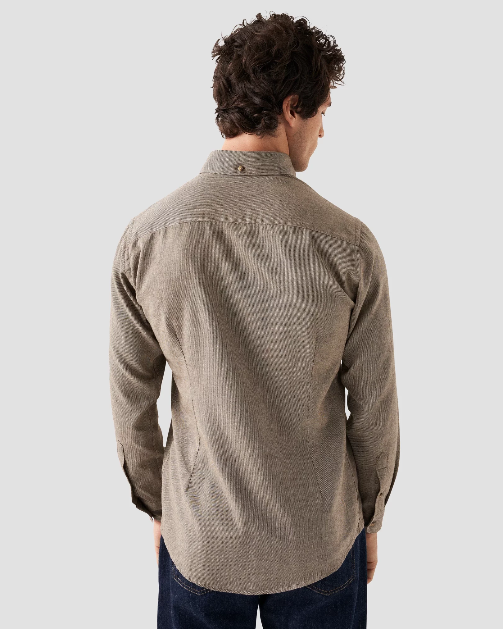 Brown Flannel Shirt - Eton