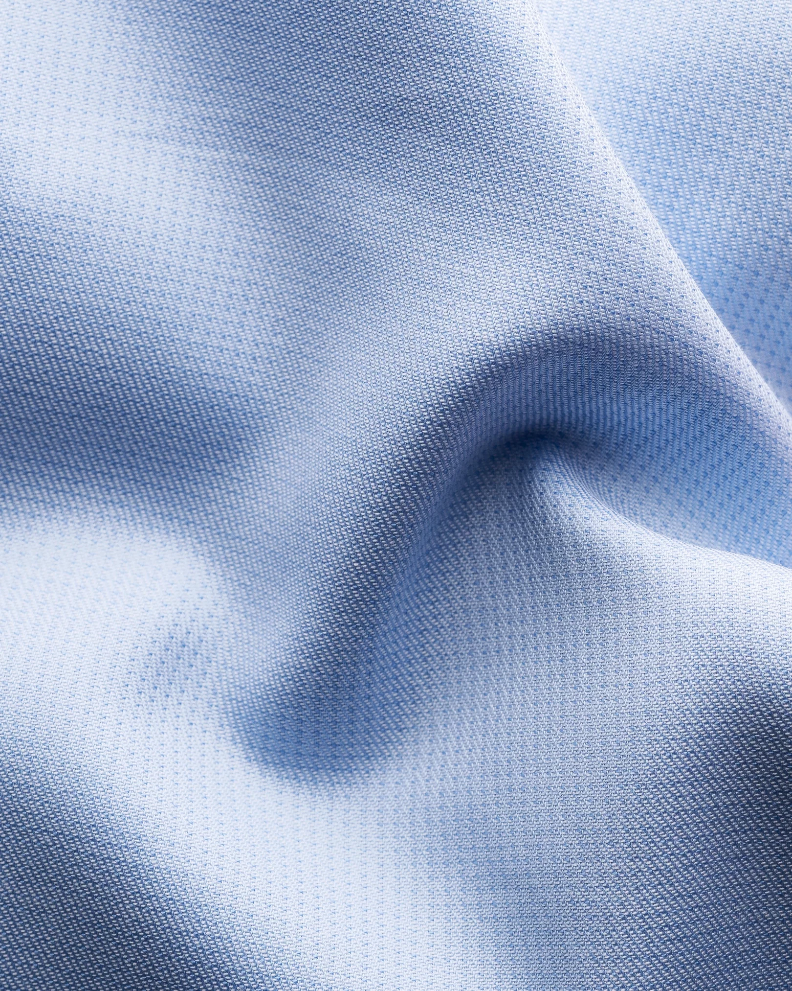 Blue Pin-Dot Signature Twill Shirt - Eton