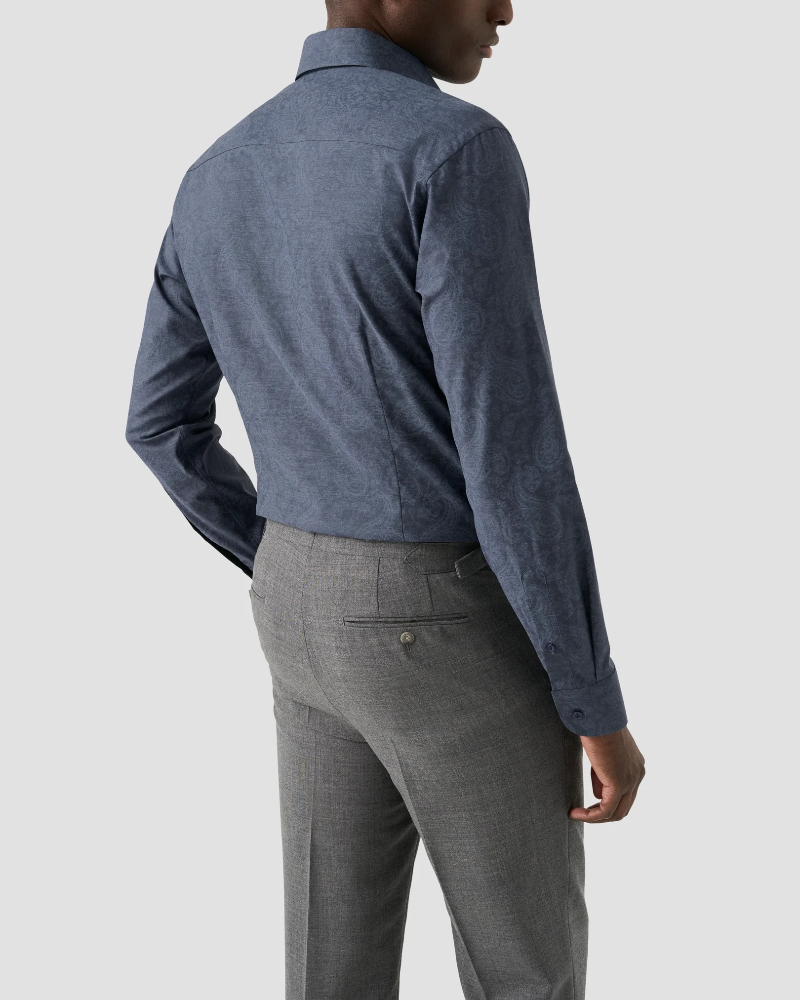 Eton - paisley melange print shirt