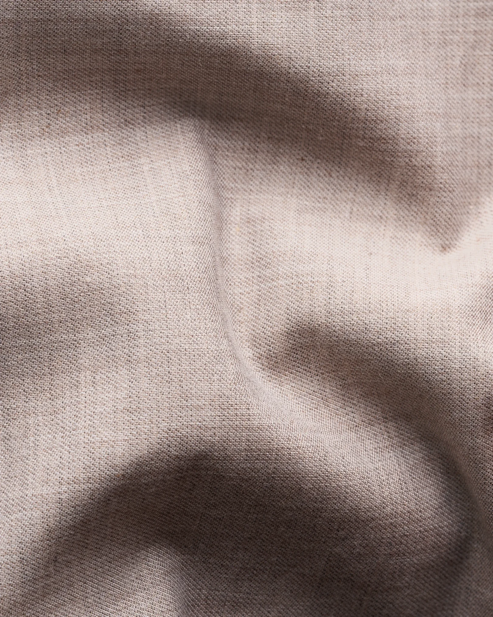 Eton - beige solid fine twill shirt