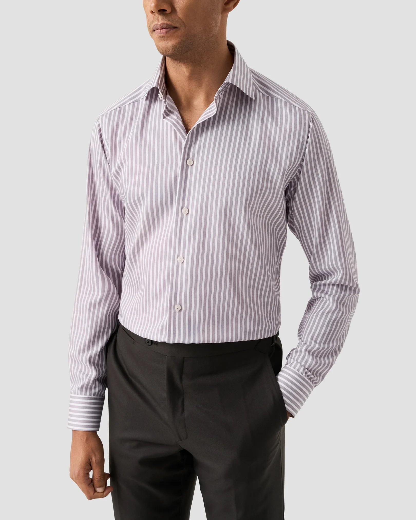 Eton - Striped Twill Shirt