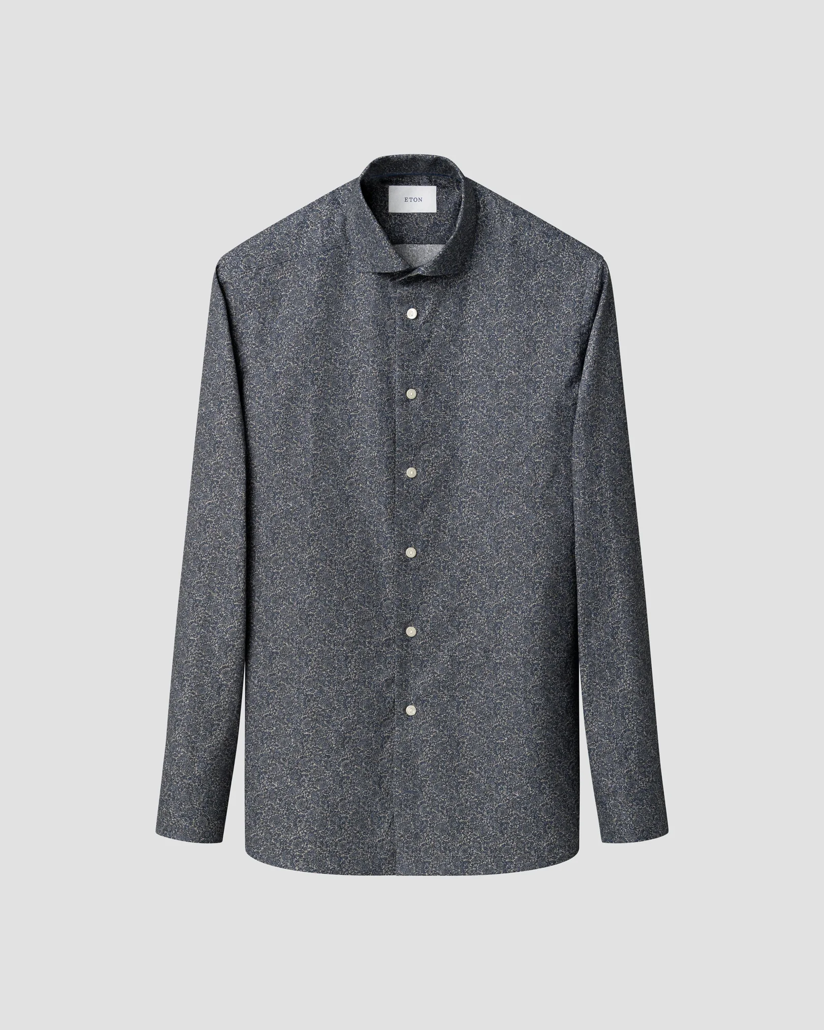 Eton - tonal ornamental print shirt