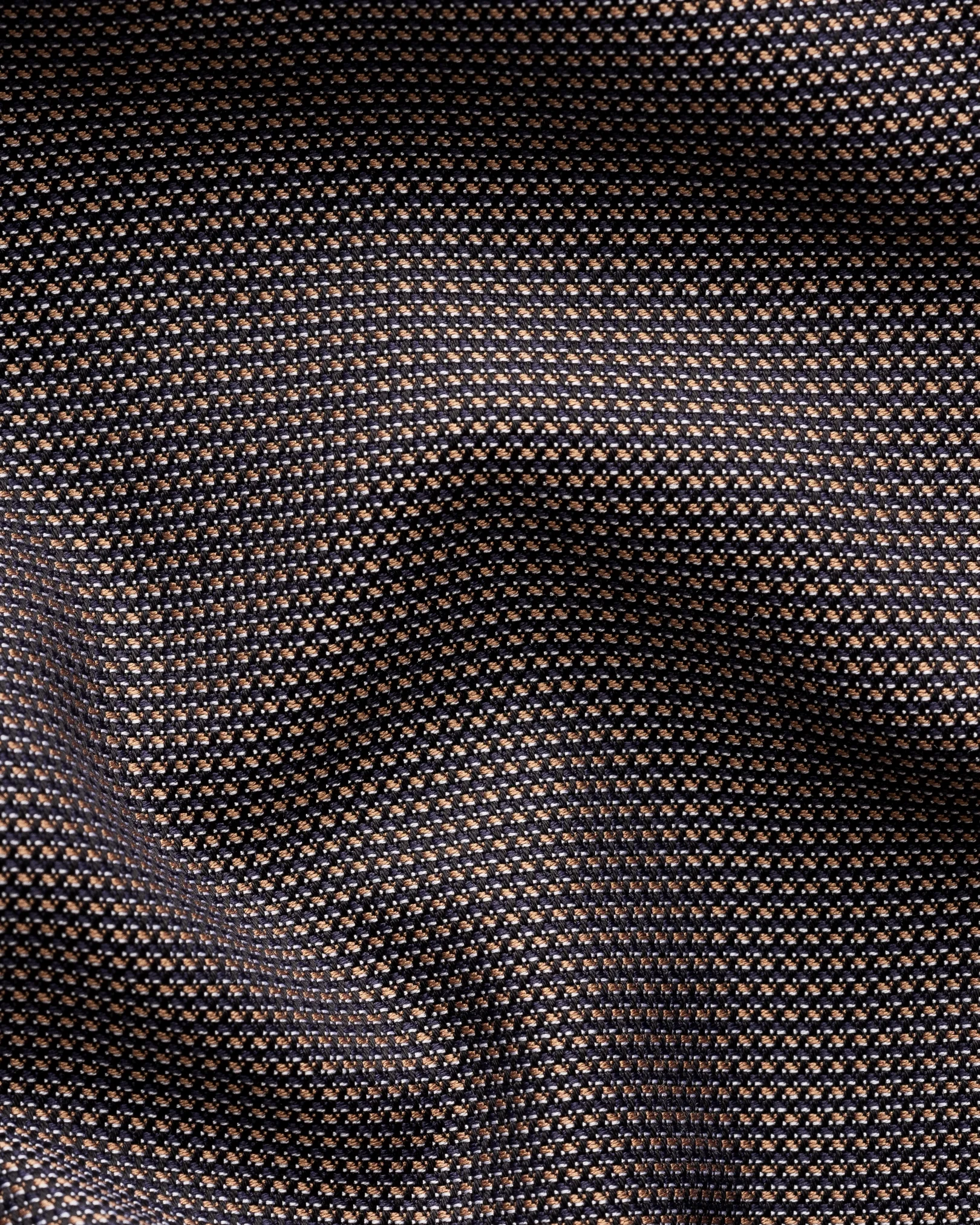 Eton - dark brown semi solid royal oxford shirt
