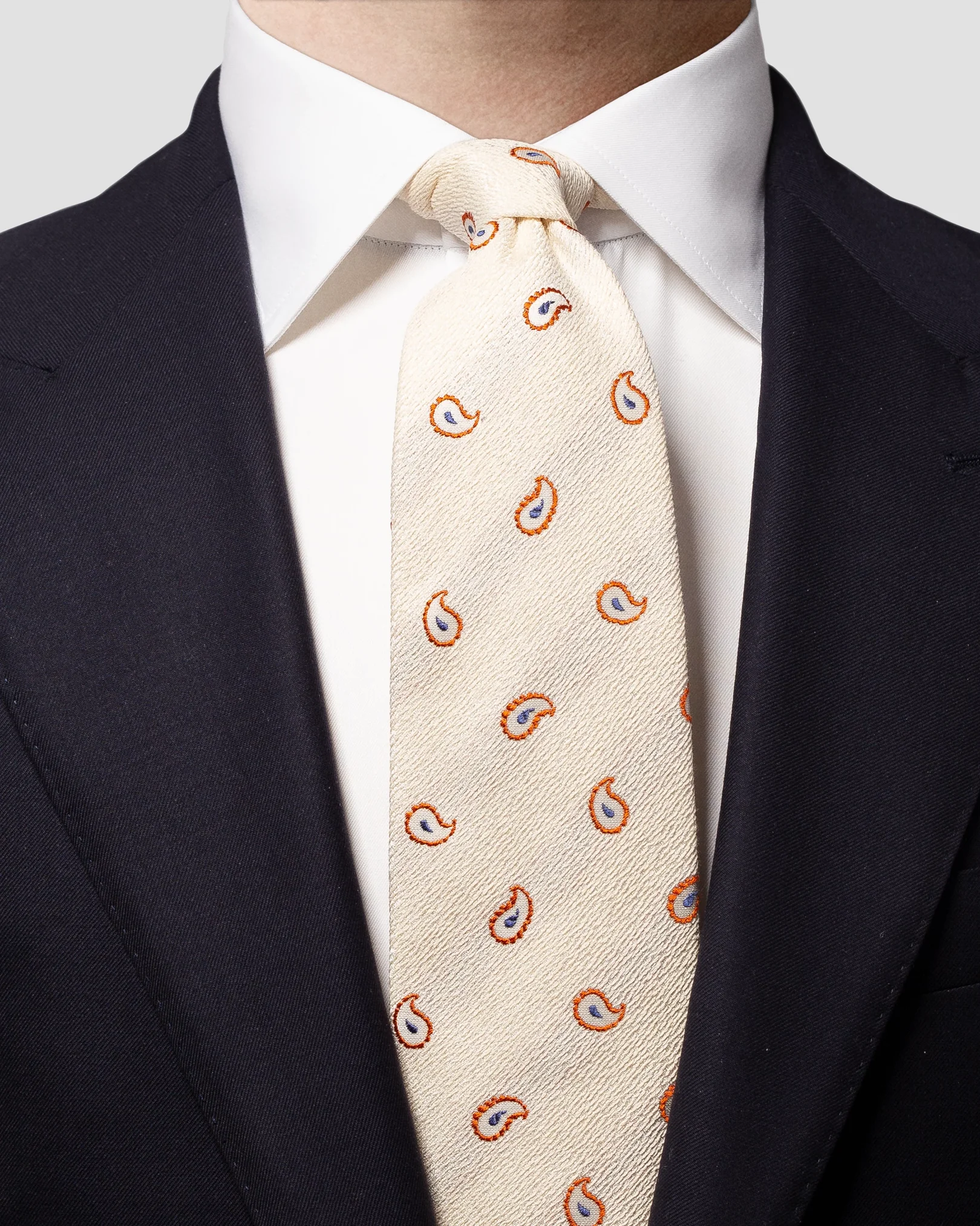 Eton - brown beige tie