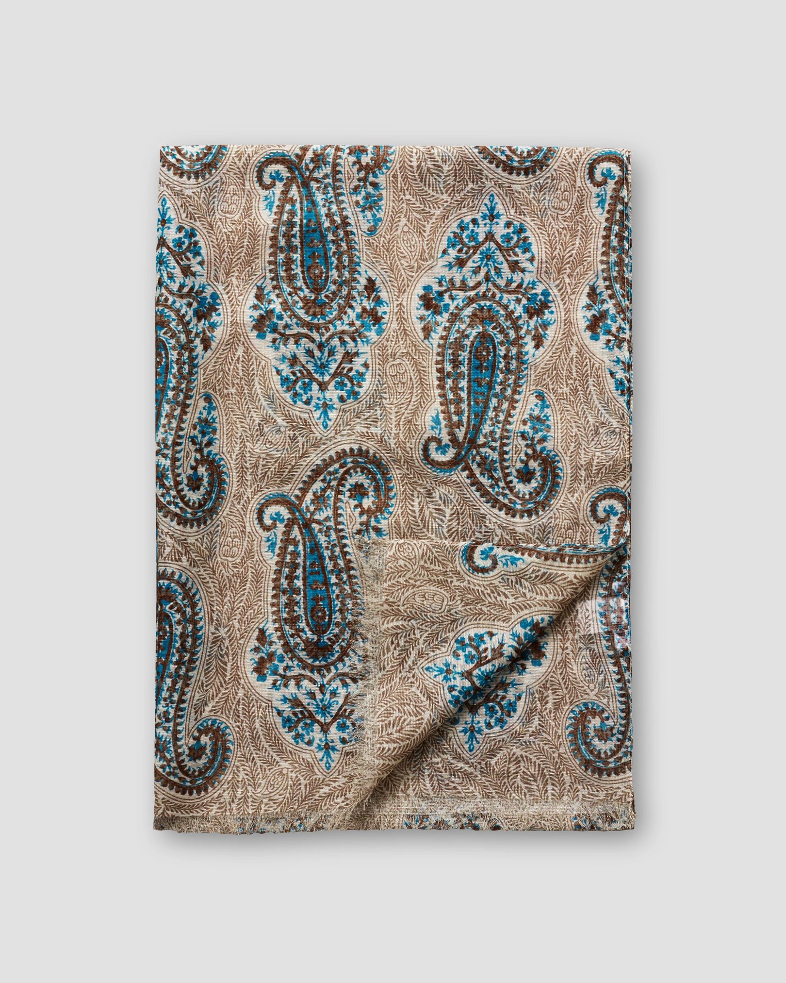 Eton - beige bold paisley scarf