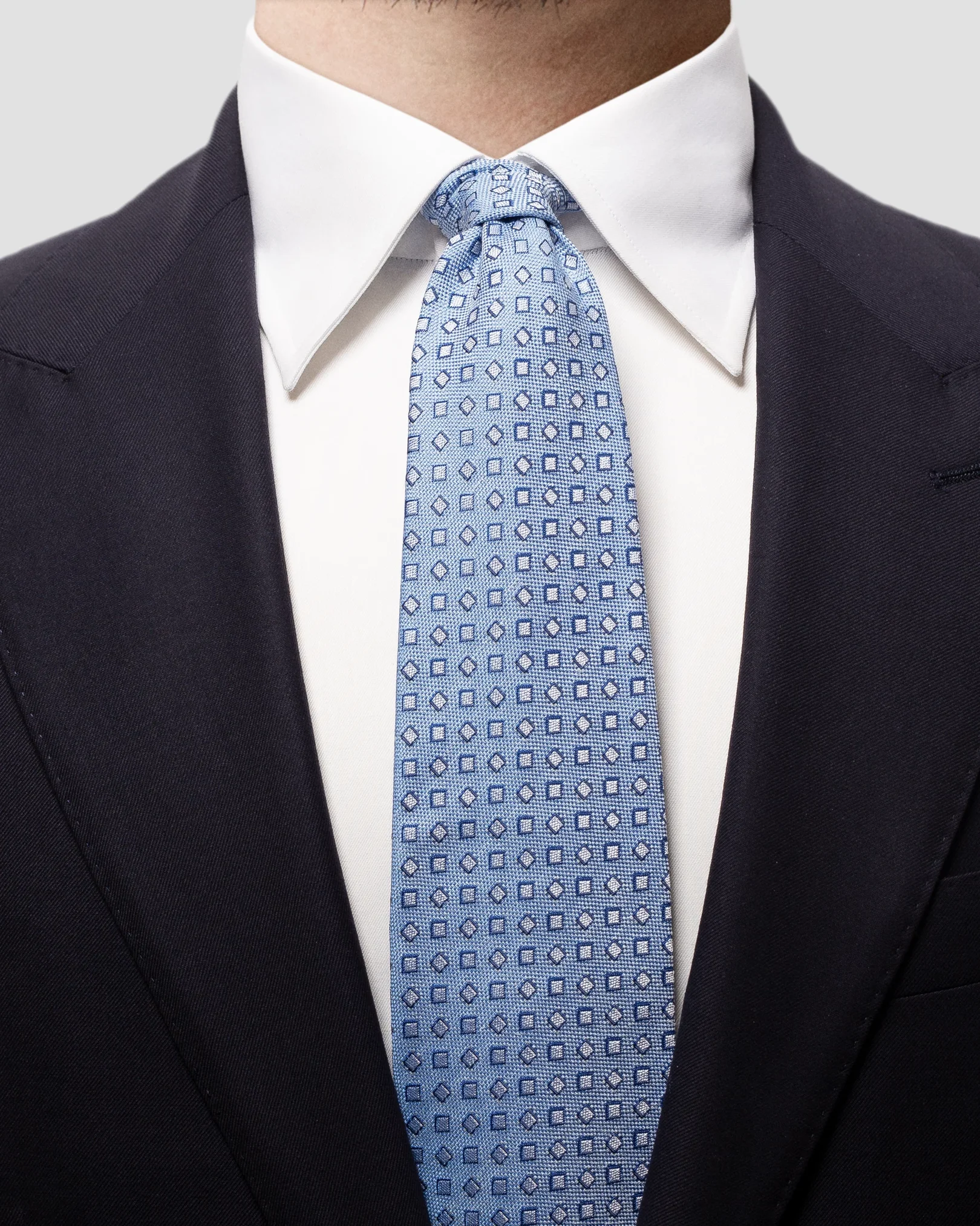 Eton - blue pastel square tie