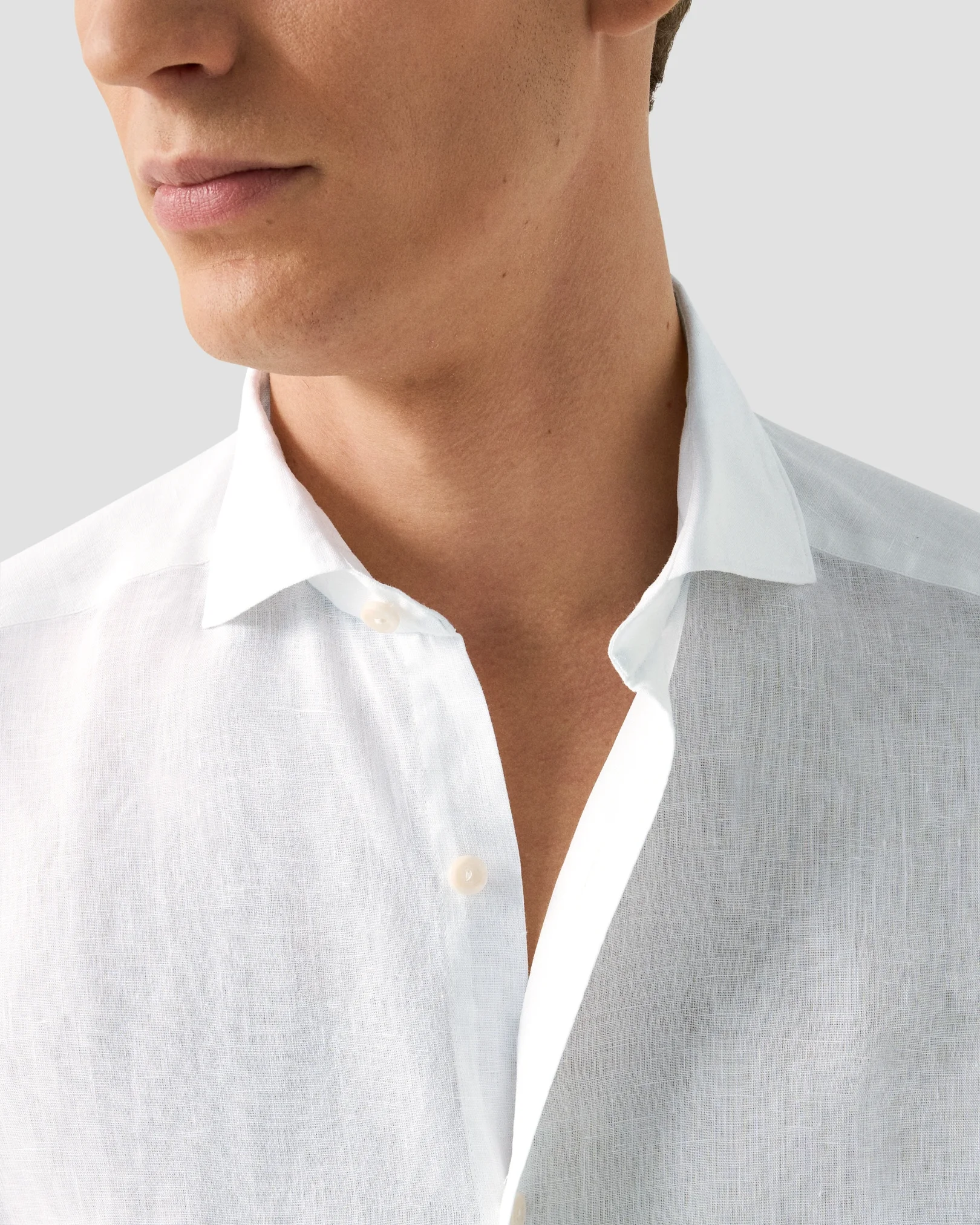 Eton - Solid Linen Shirt