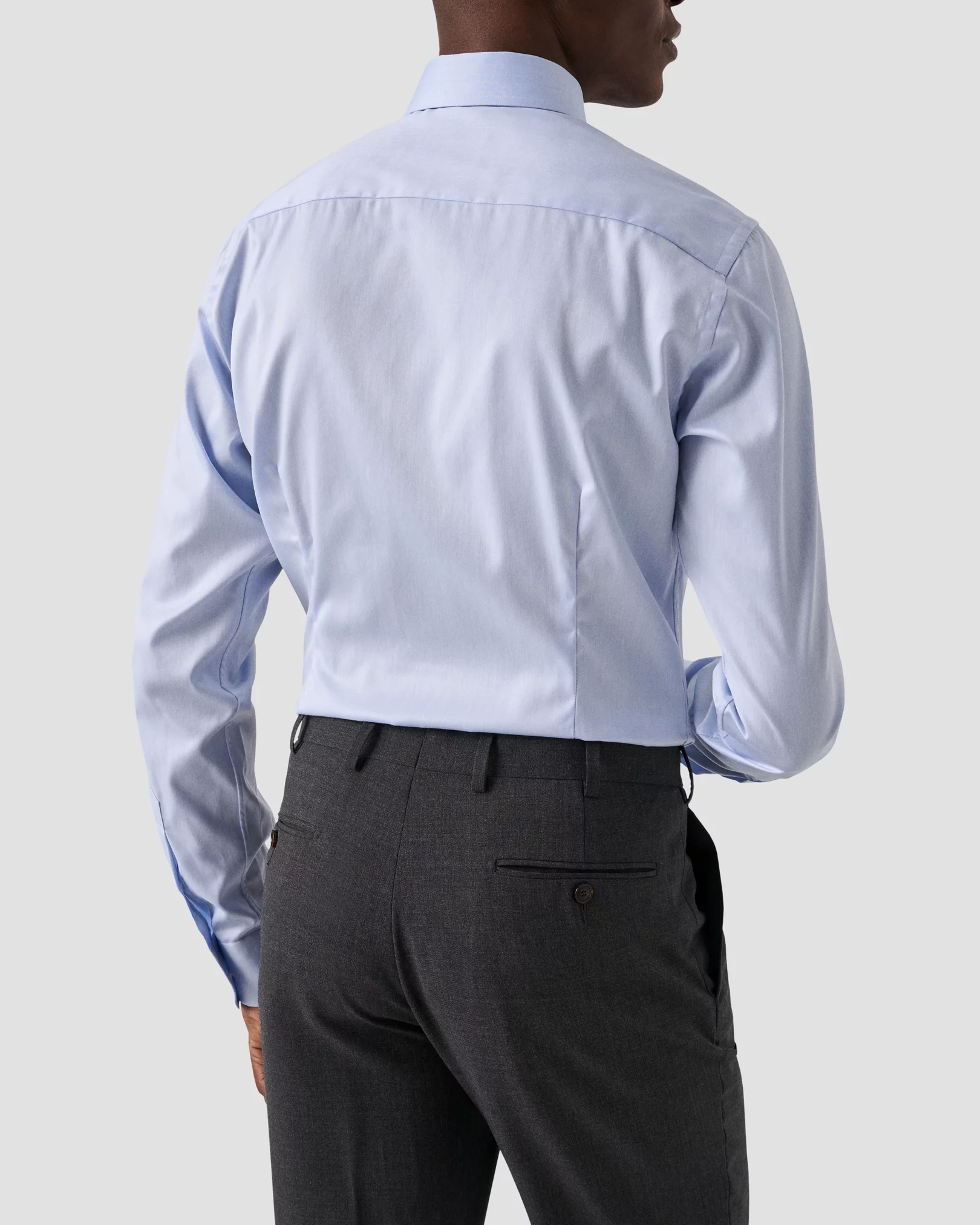 Light Blue Signature Twill Shirt – Extra Long Sleeves - Eton