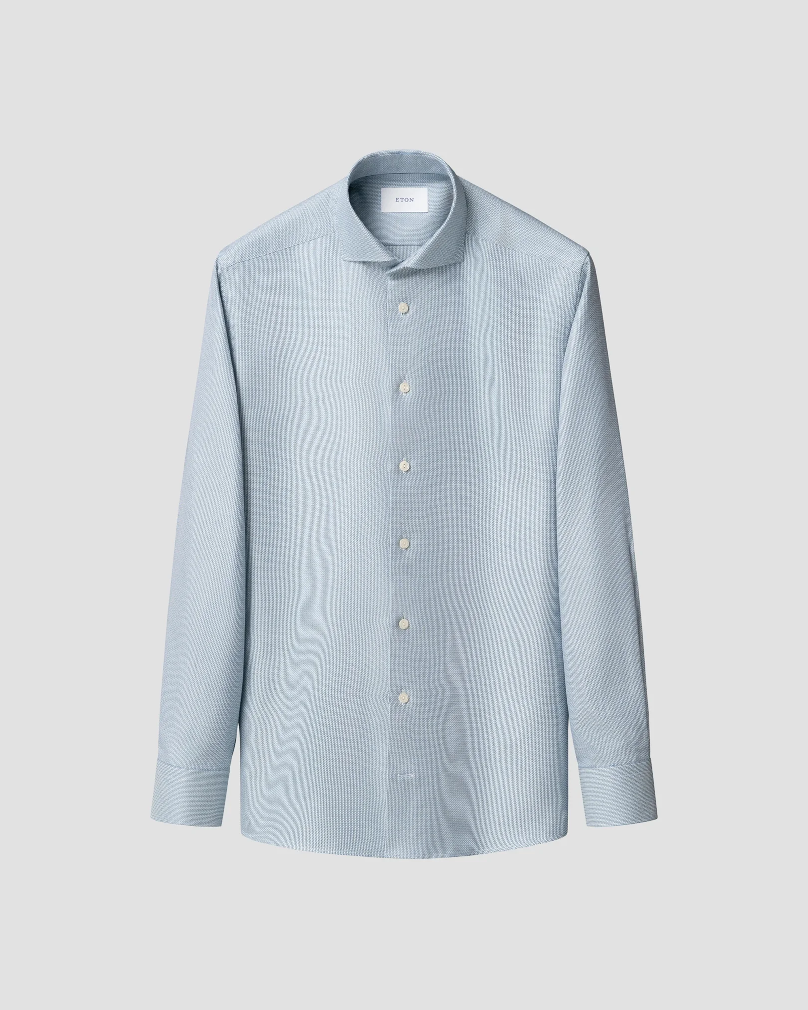 Eton - dark blue semi solid dobby shirt