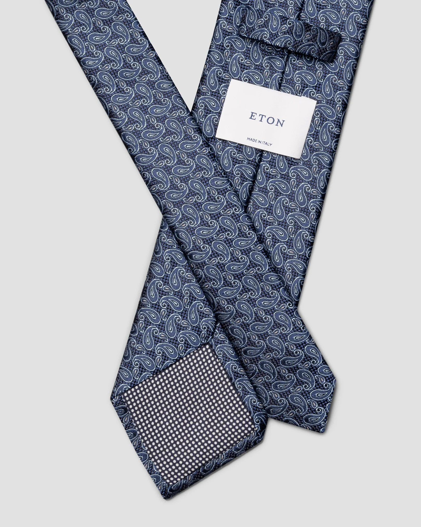 Eton - paisley woven silk tie 256