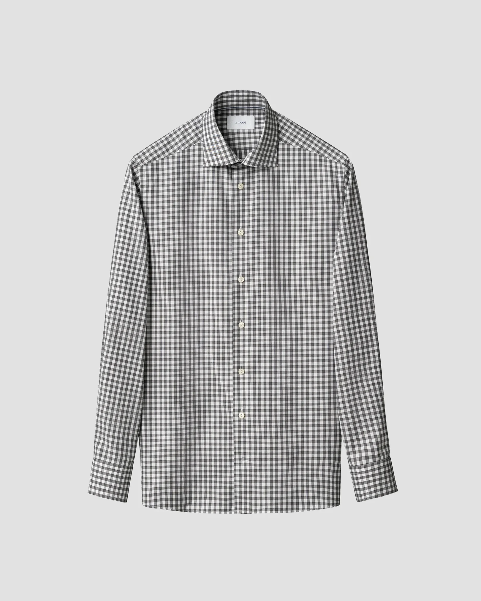 Eton - checked twill shirt s3