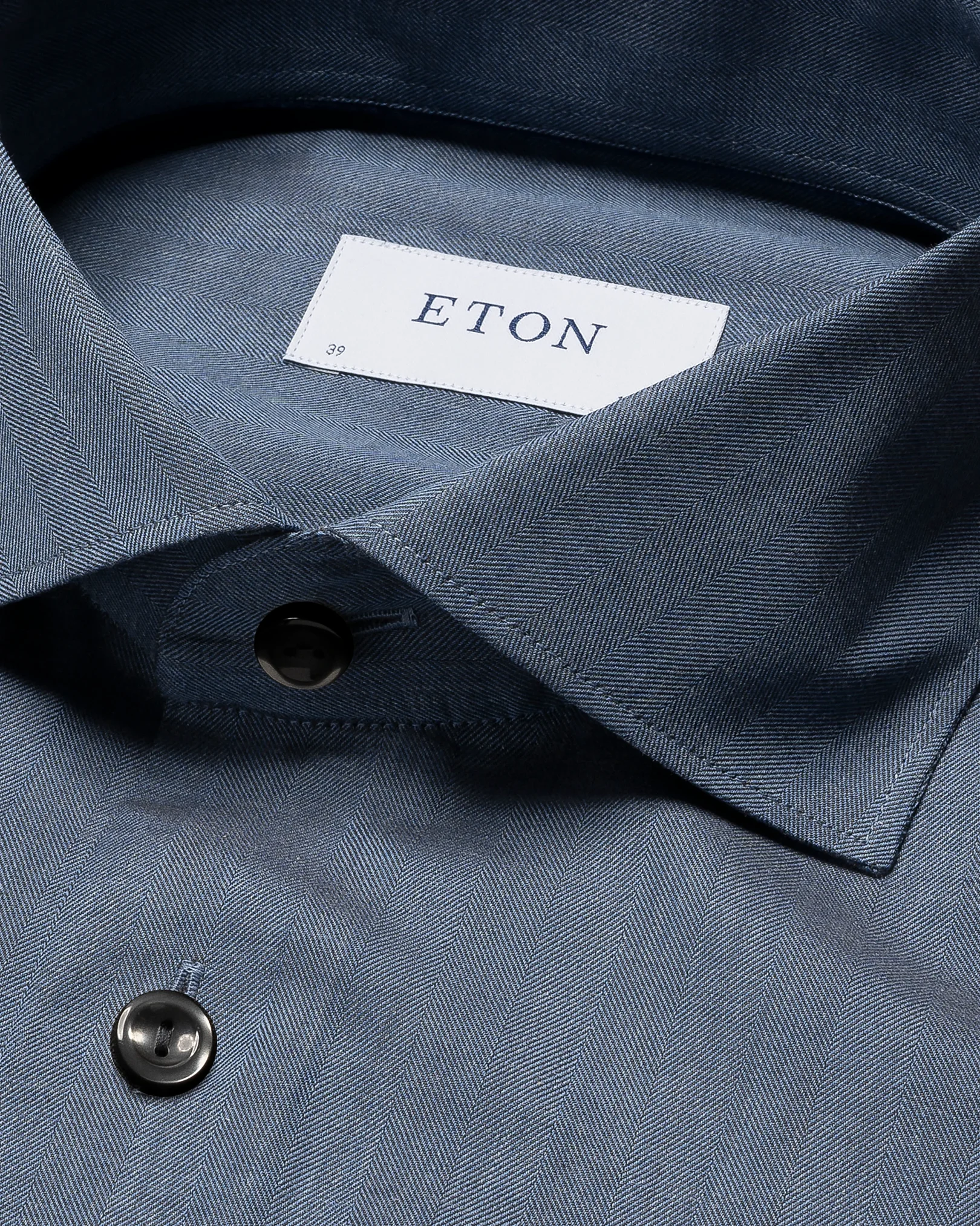 Eton - wrinkle free mid blue flanell