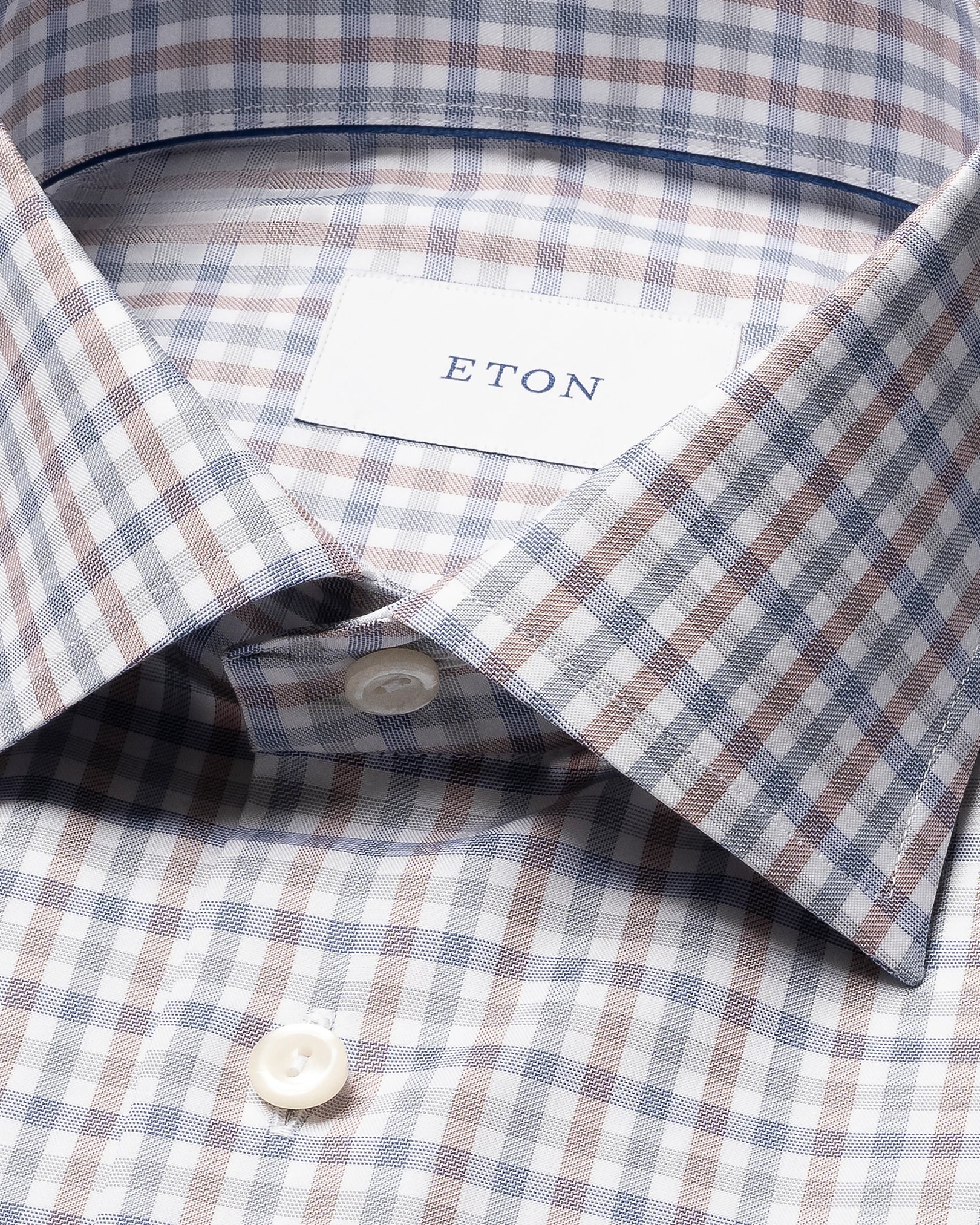 Eton - Three Color Check Twill Shirt