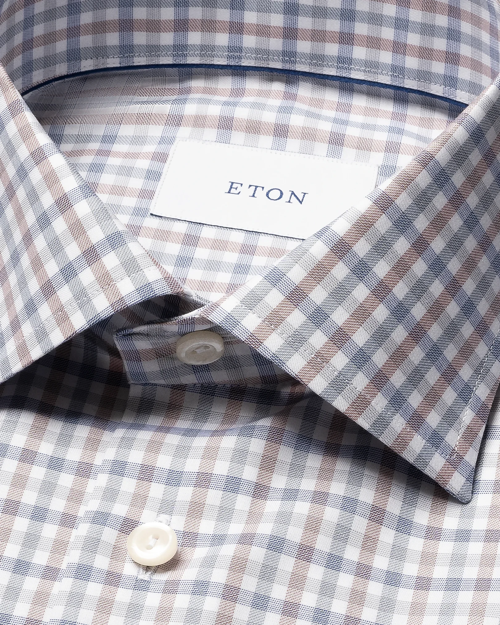 Eton - Three Color Check Twill Shirt