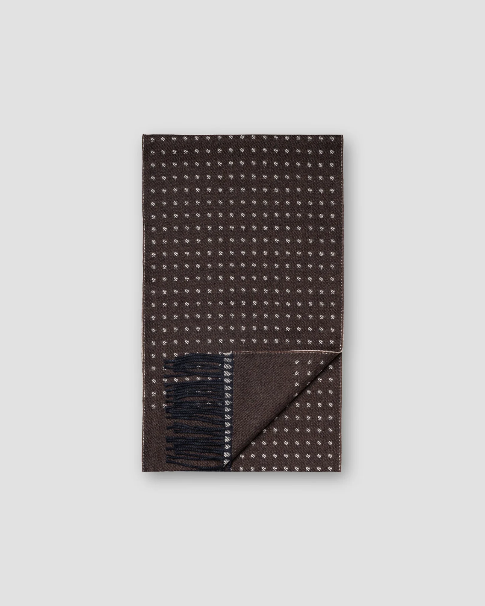 Eton - dark green polka dot scarf