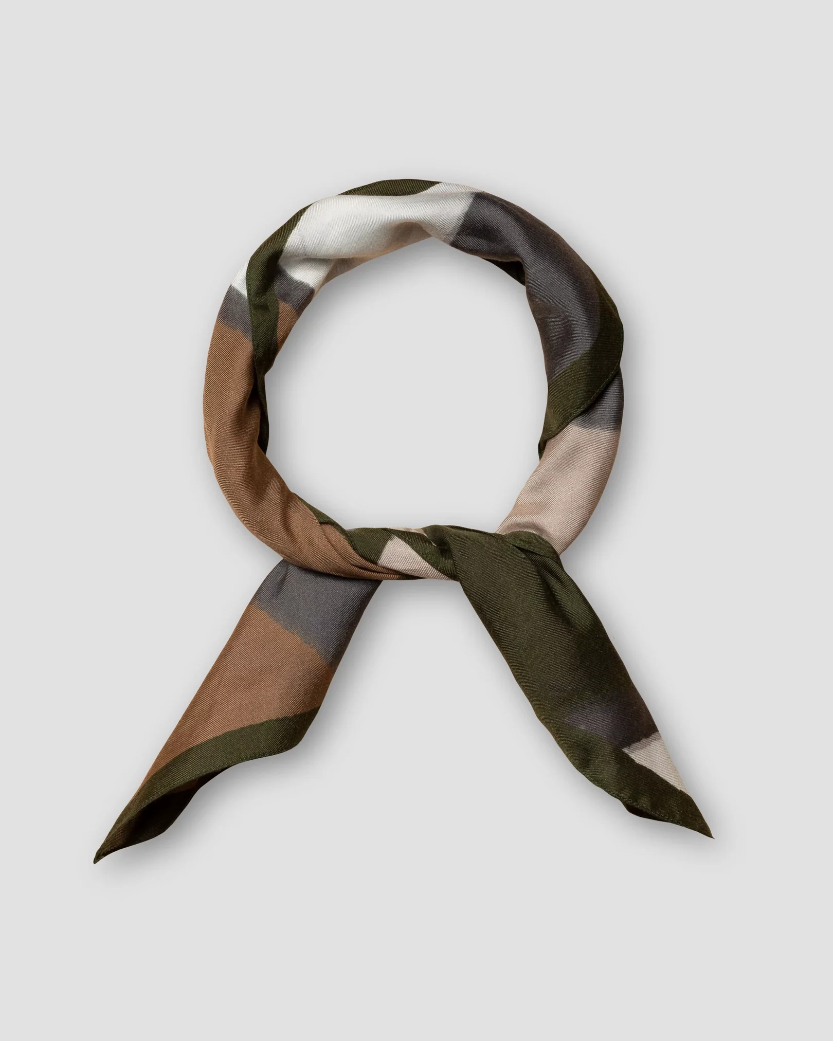 Eton - brown cotton silk bandana