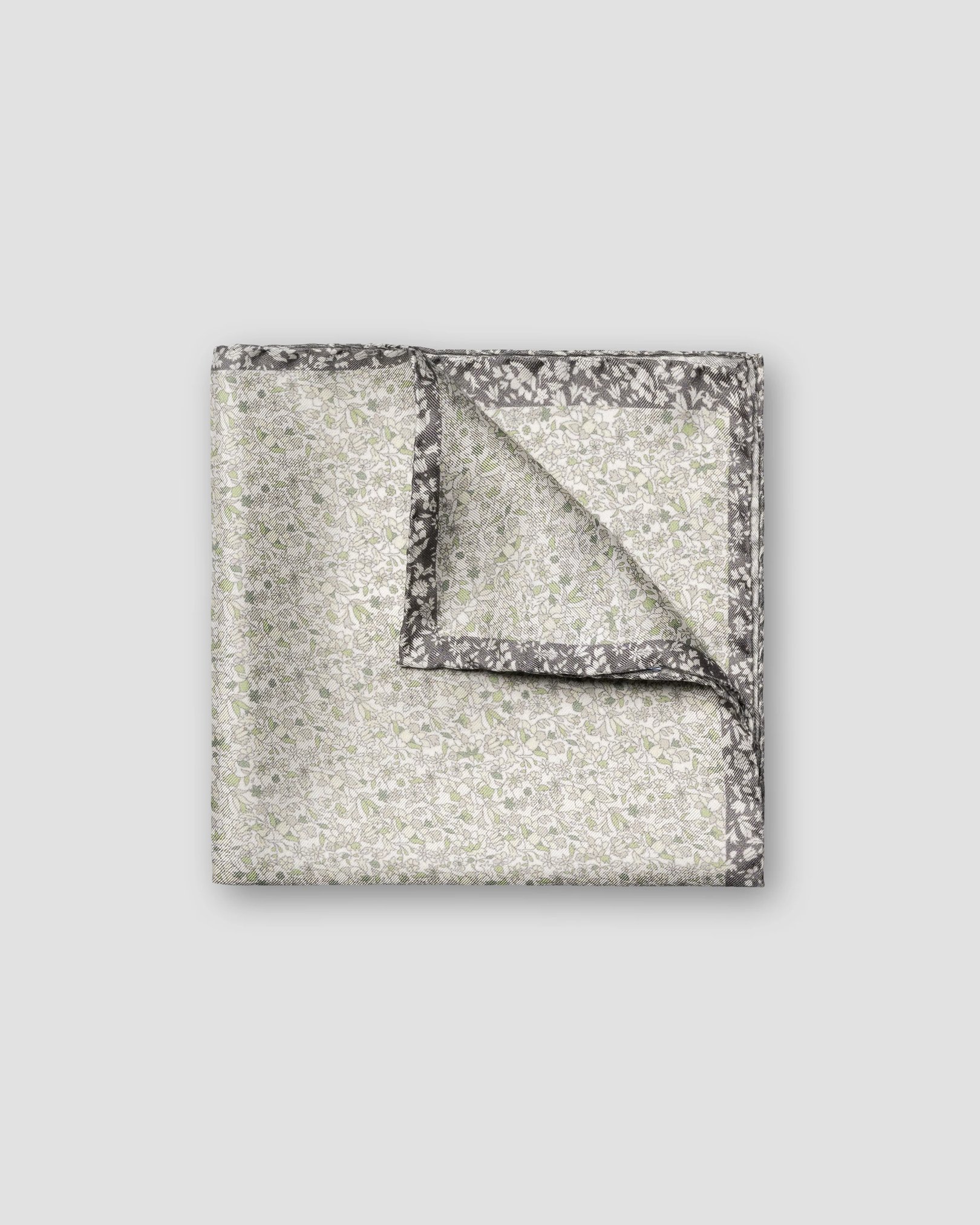 Eton - Floral Print Silk Pocket Square