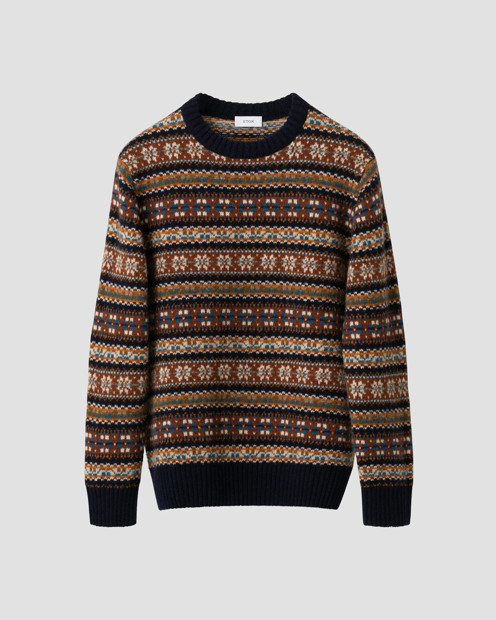 Eton - Wool Fair Isle Sweater