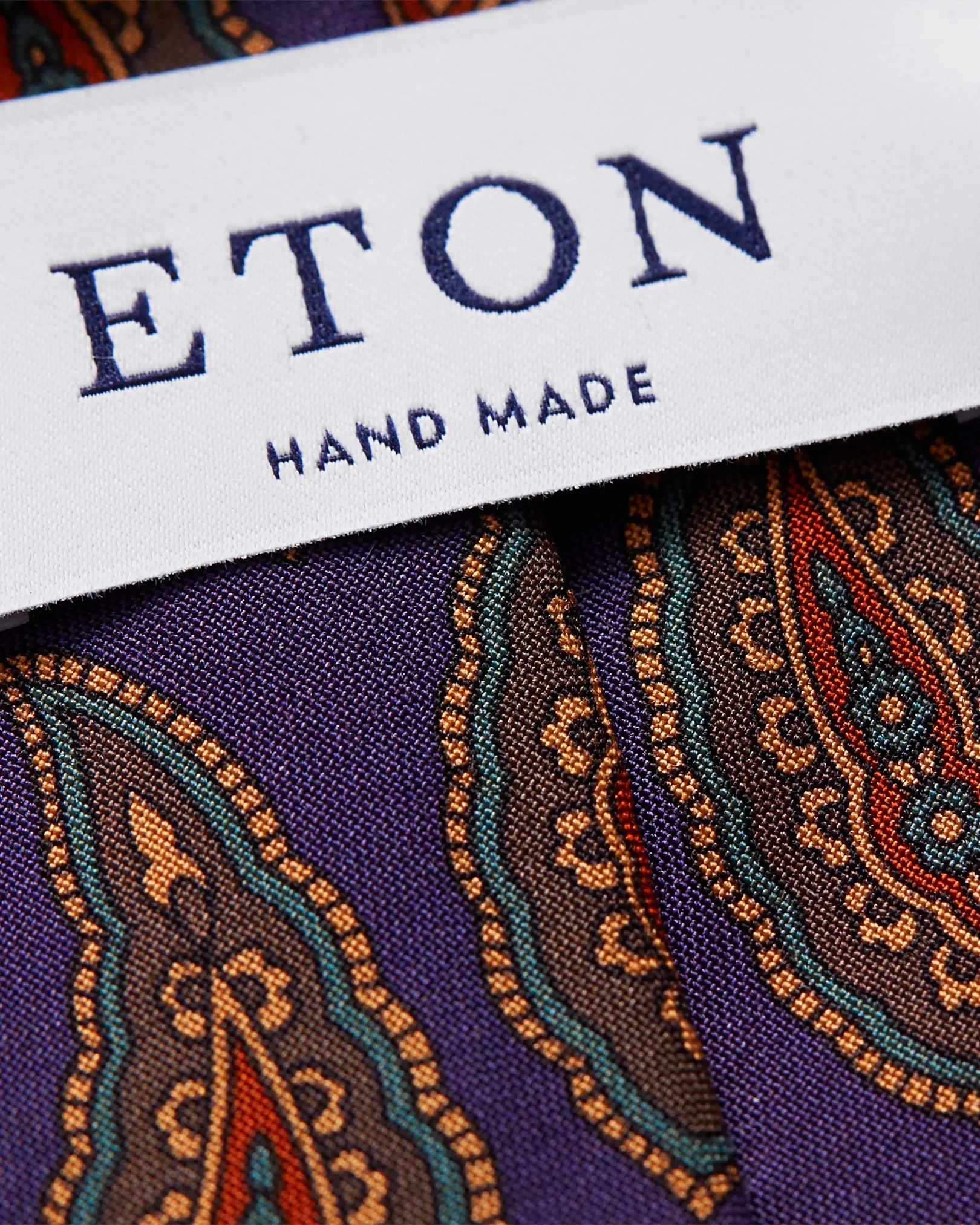 Eton - purple hand made tie