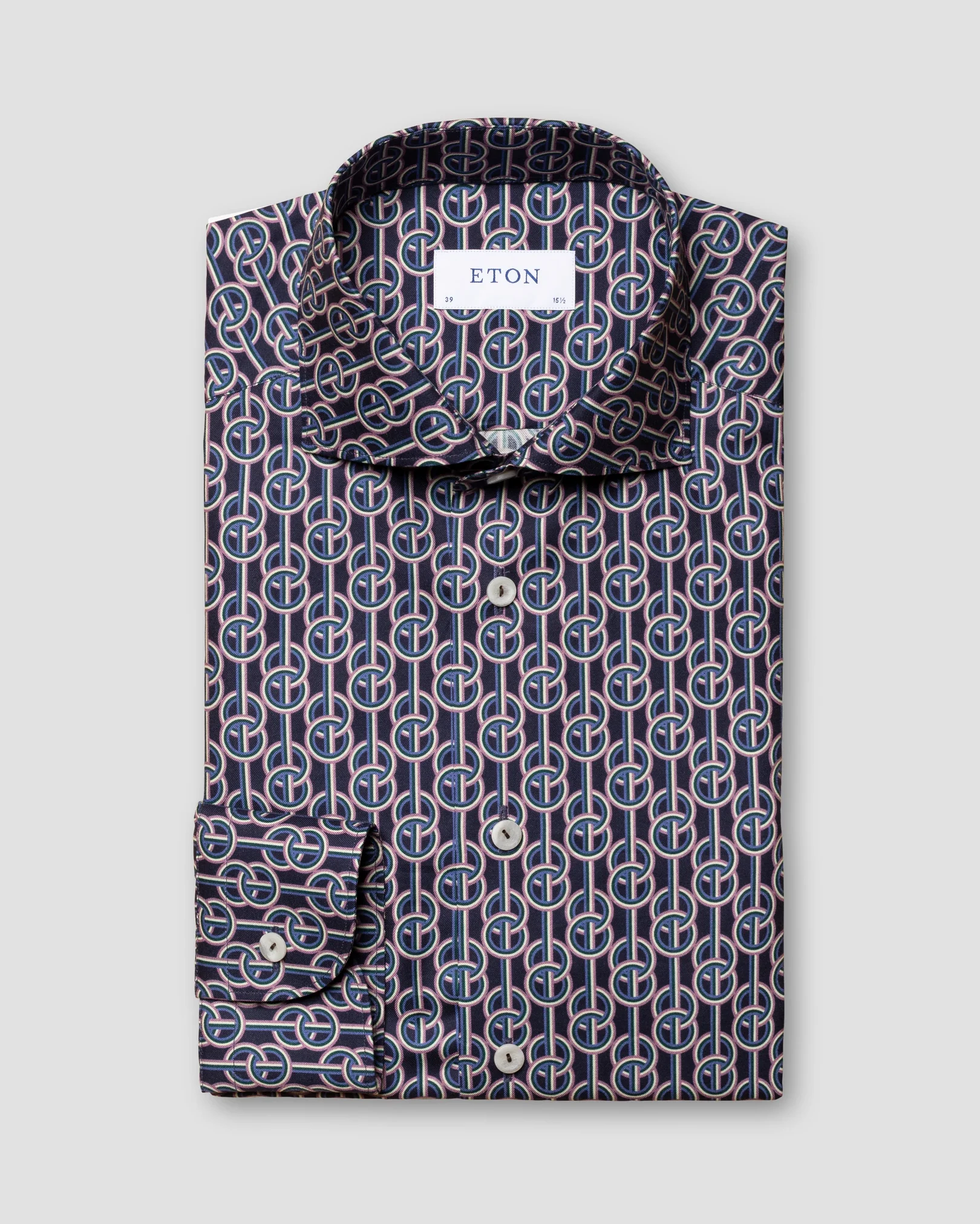 Eton - mid blue lightweight flannel