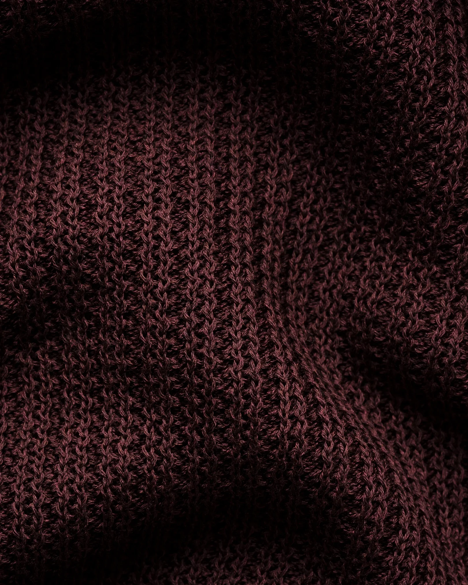 Eton - mid purple cotton structure knit vest