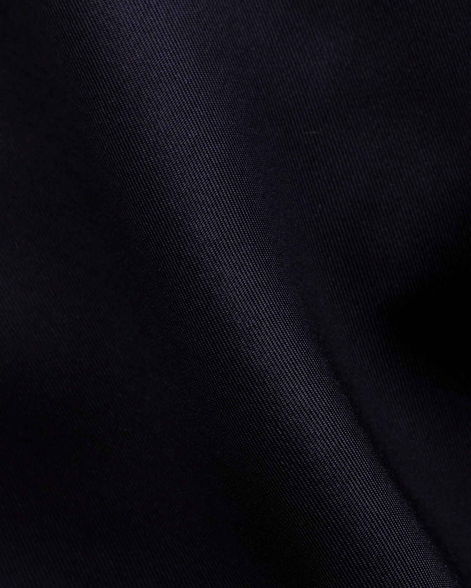 Eton - blue silk shirt pointed single rounded slim soft