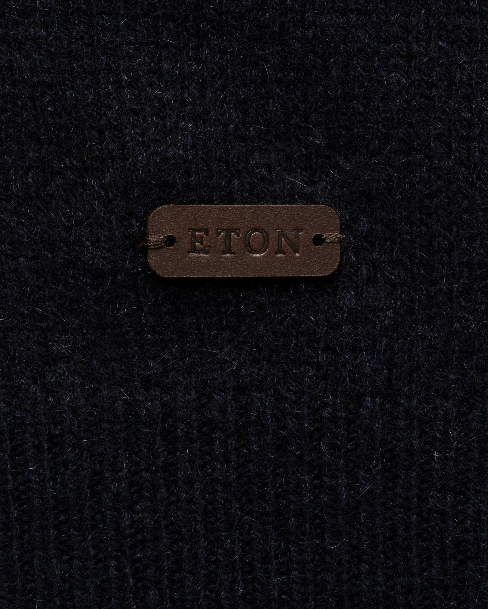 Eton - navy blue cashmere knit crew neck