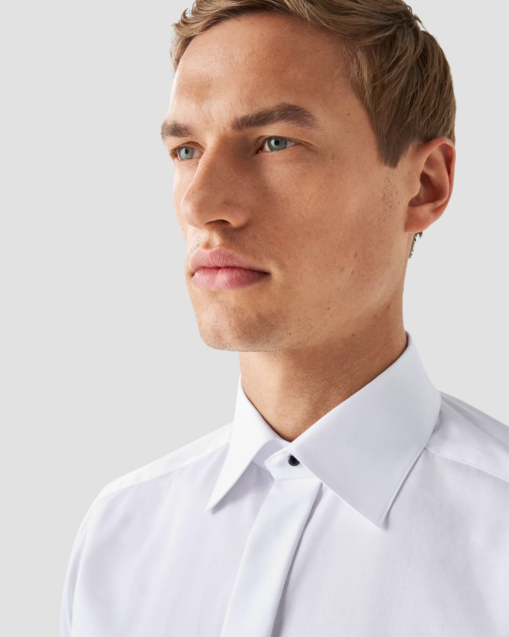 Eton - white twill evening shirt