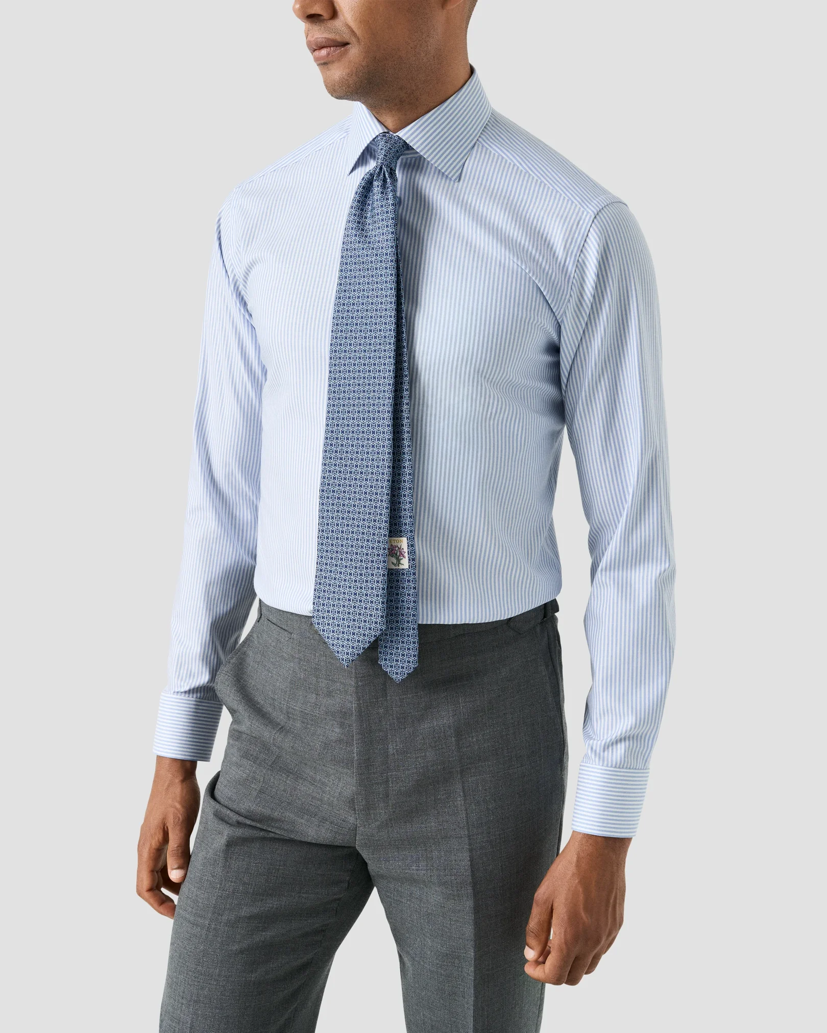 Eton - Striped Cotton TENCEL™ Lyocell Shirt