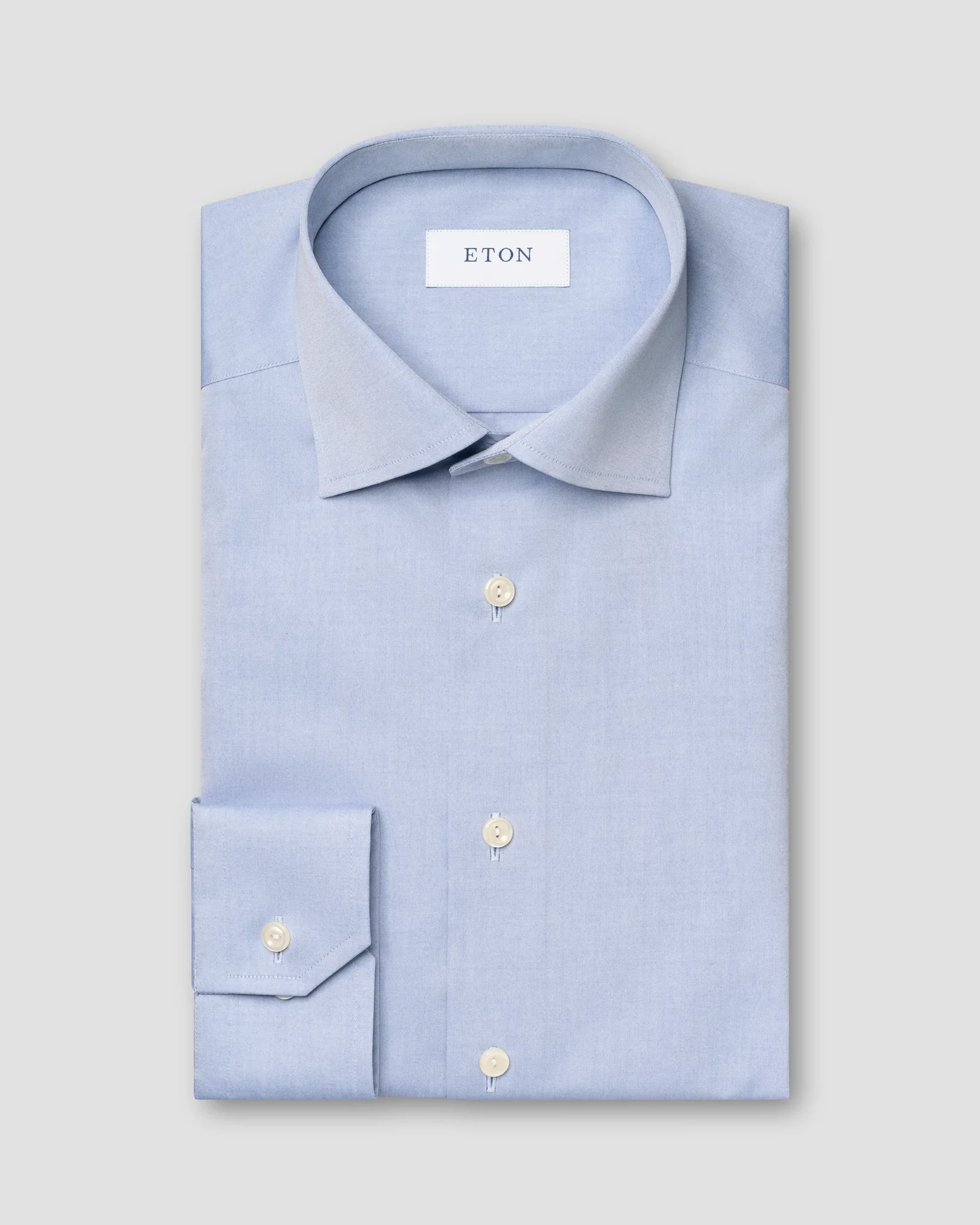 Light blue Solid Signature Poplin Shirt