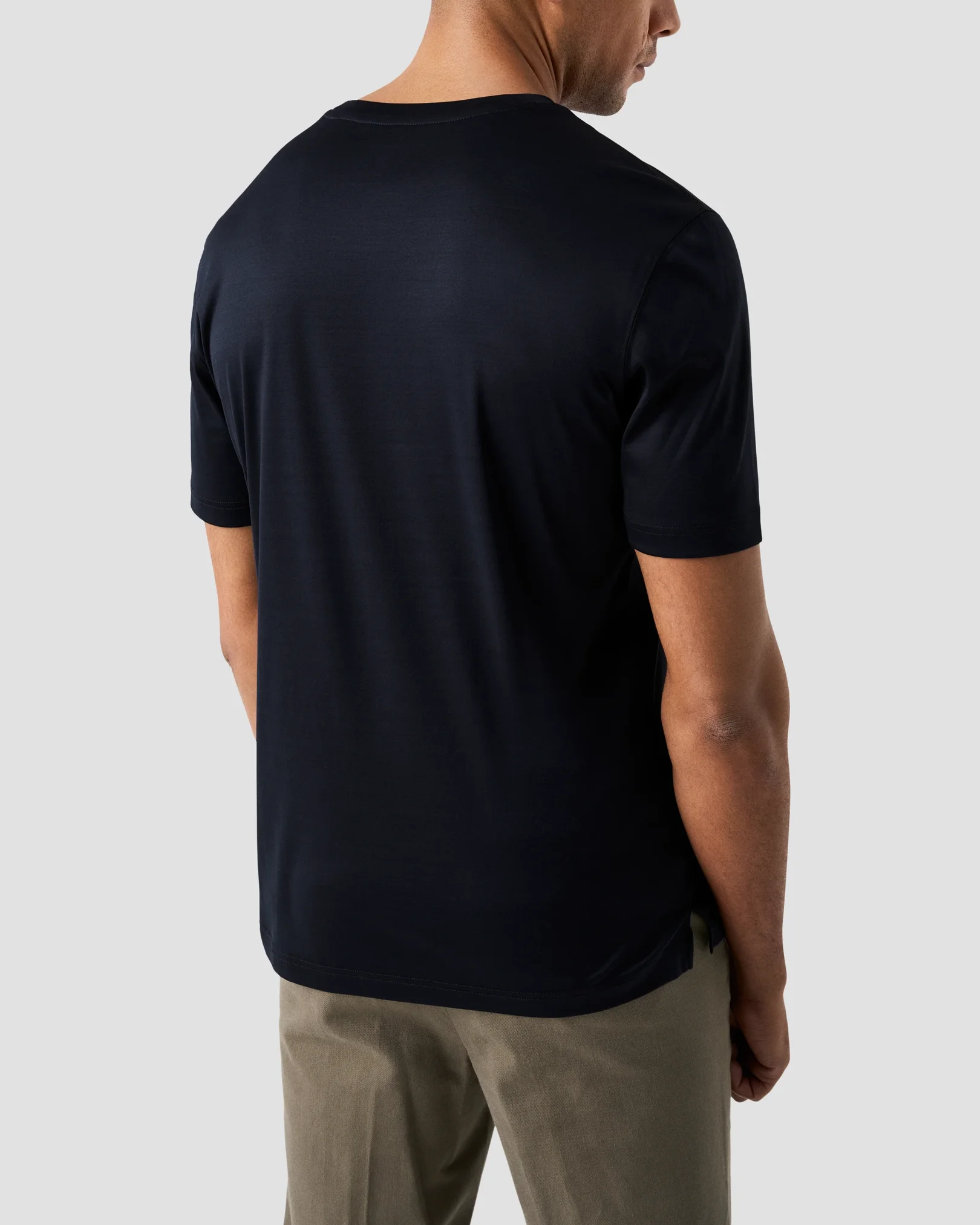 Eton - navy filo di scozia t shirt t shirt